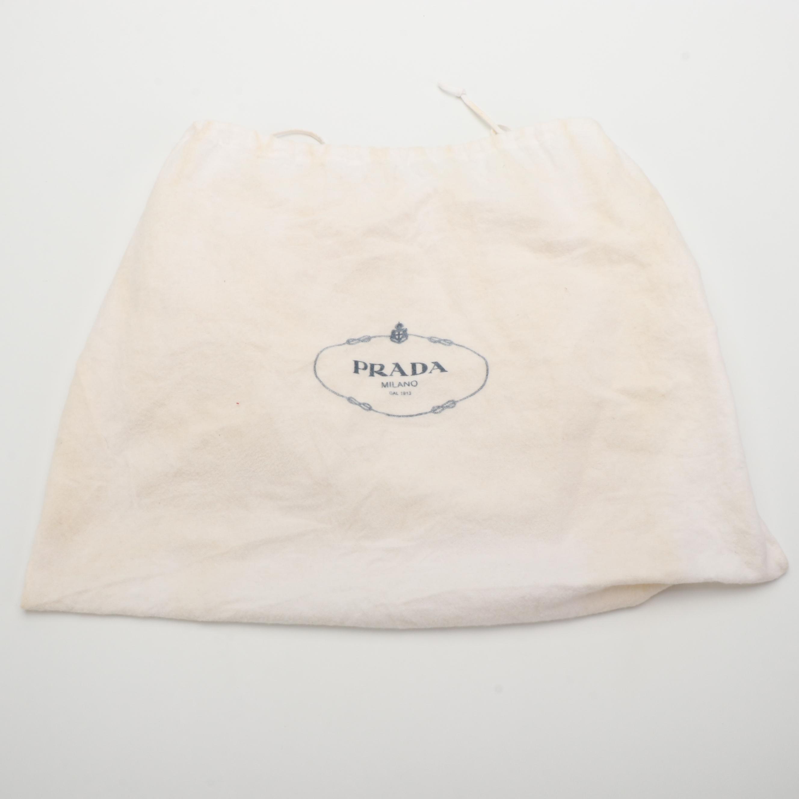 Prada Pink Canapa Canvas Tote Bag