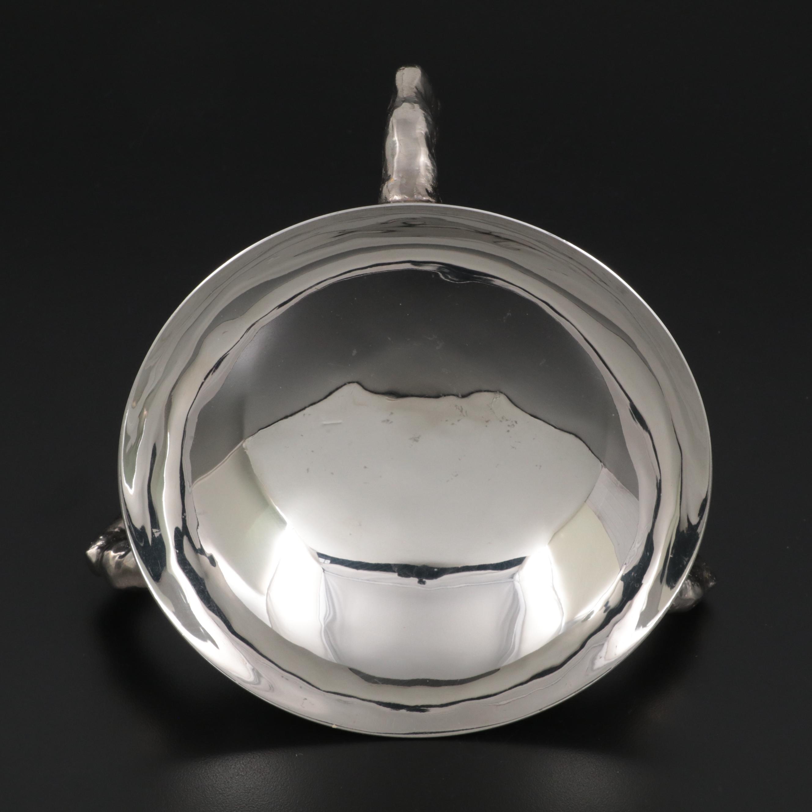 Michael Aram Silver Plate Tripod Serving Bowl with Legs