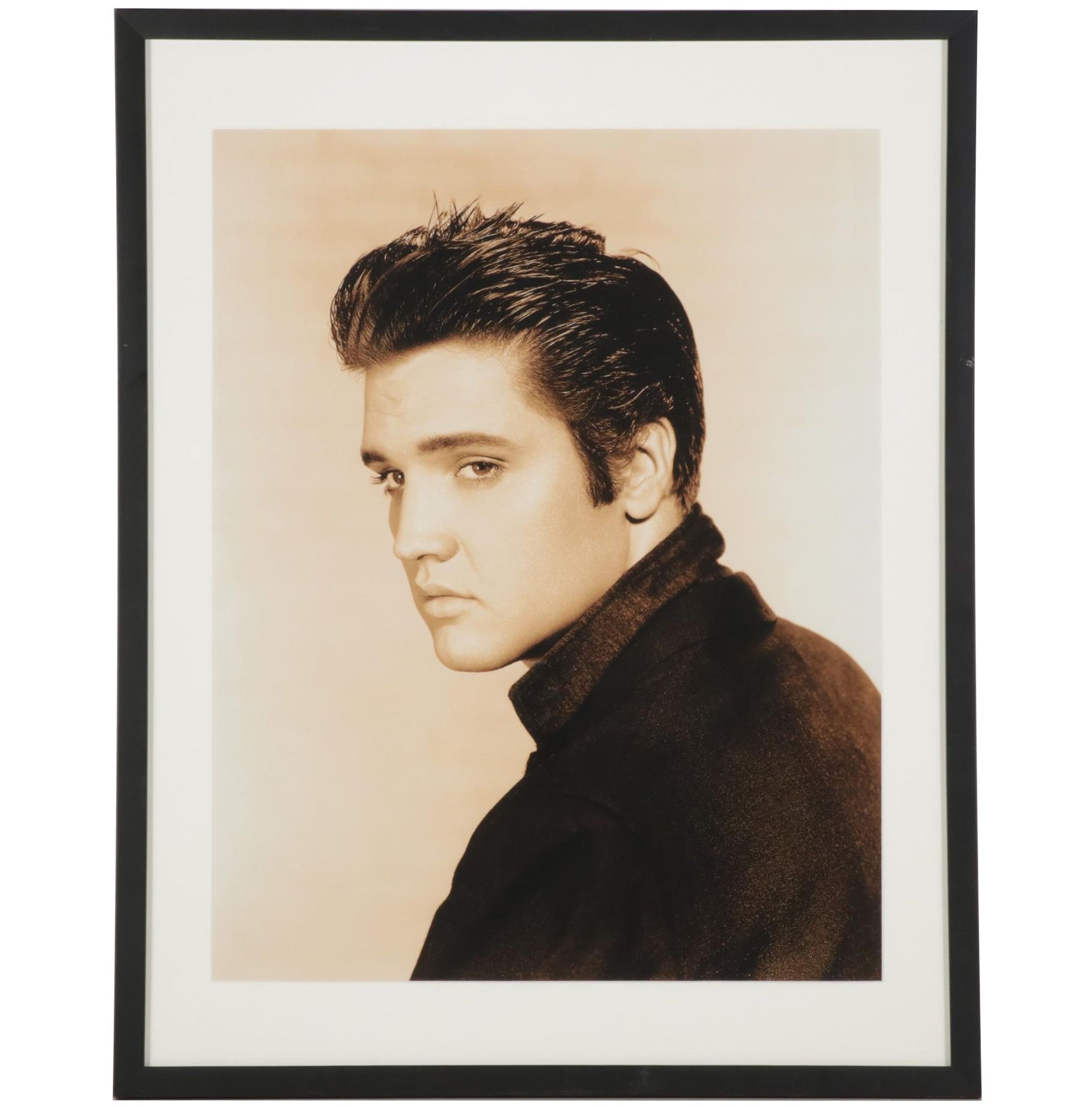 Elvis Presley Headshot Digital Photograph, Late 20th-21st Century