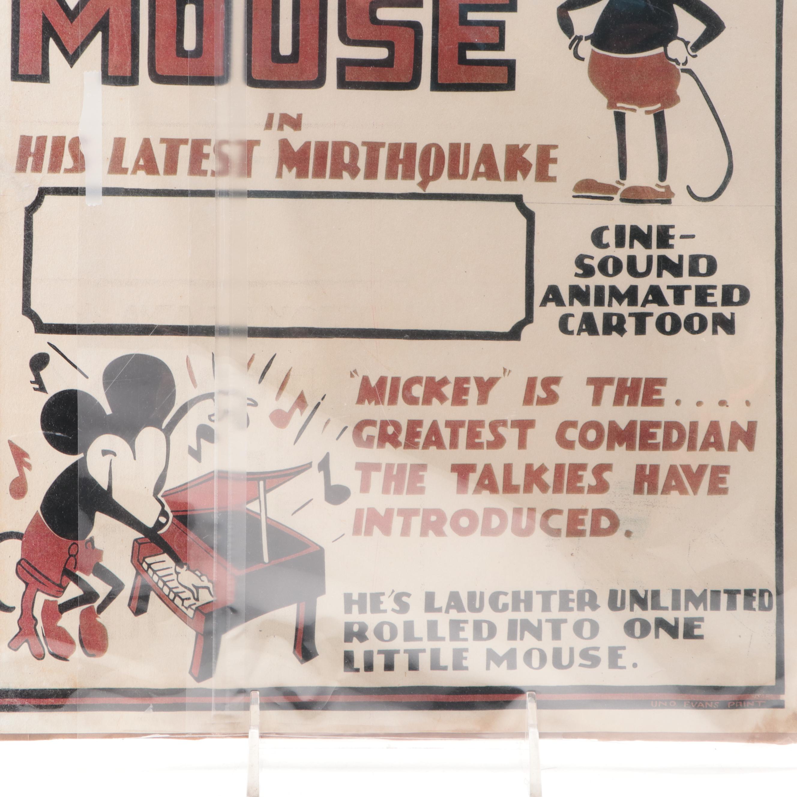 Bill Justice Signed Donald Duck Sketch with "Fantasia" Lithograph and More