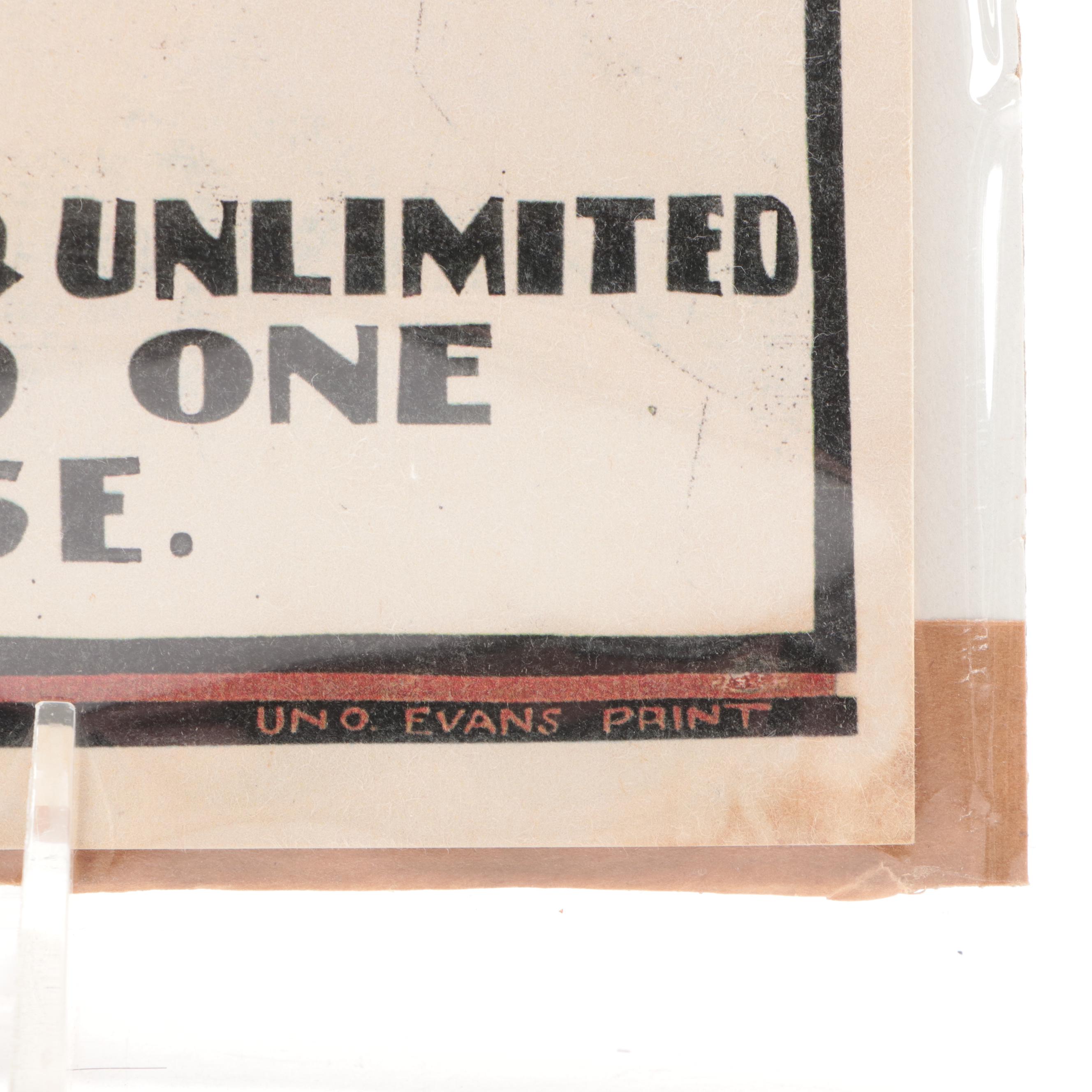 Bill Justice Signed Donald Duck Sketch with "Fantasia" Lithograph and More