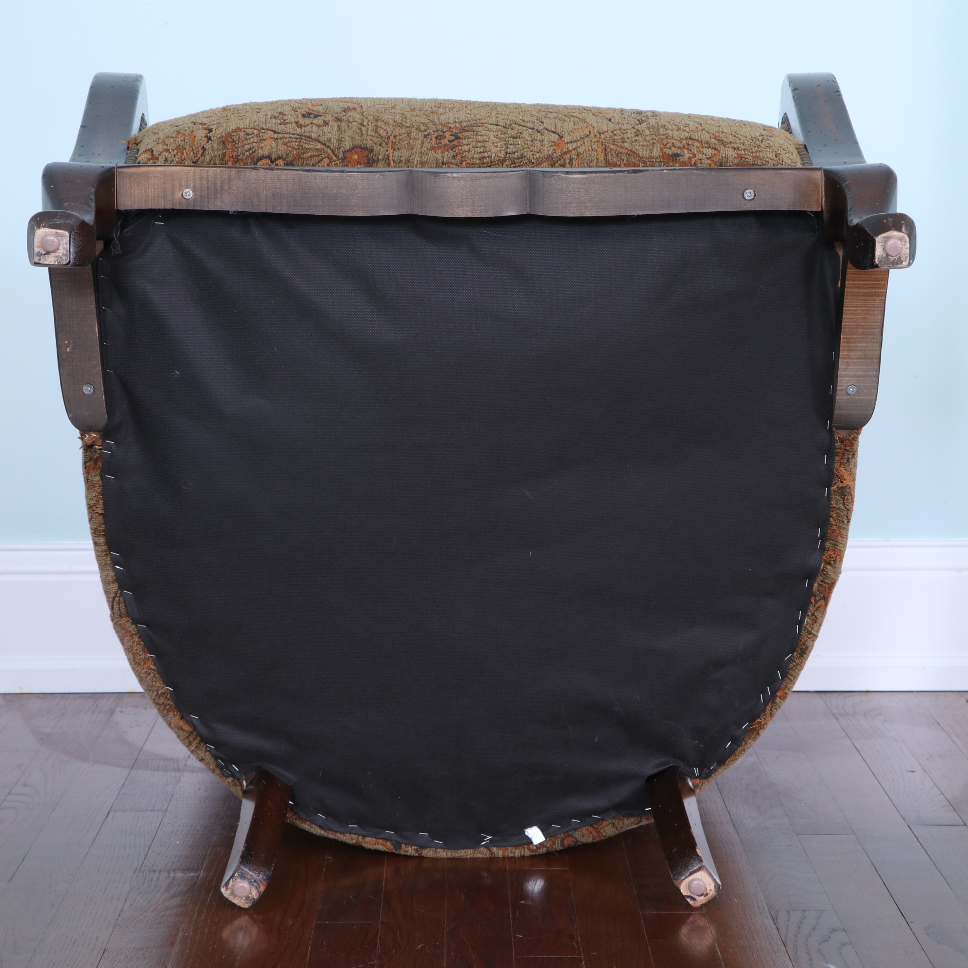 Arhaus Furniture "Catania" Exposed Wood Wingback Armchair