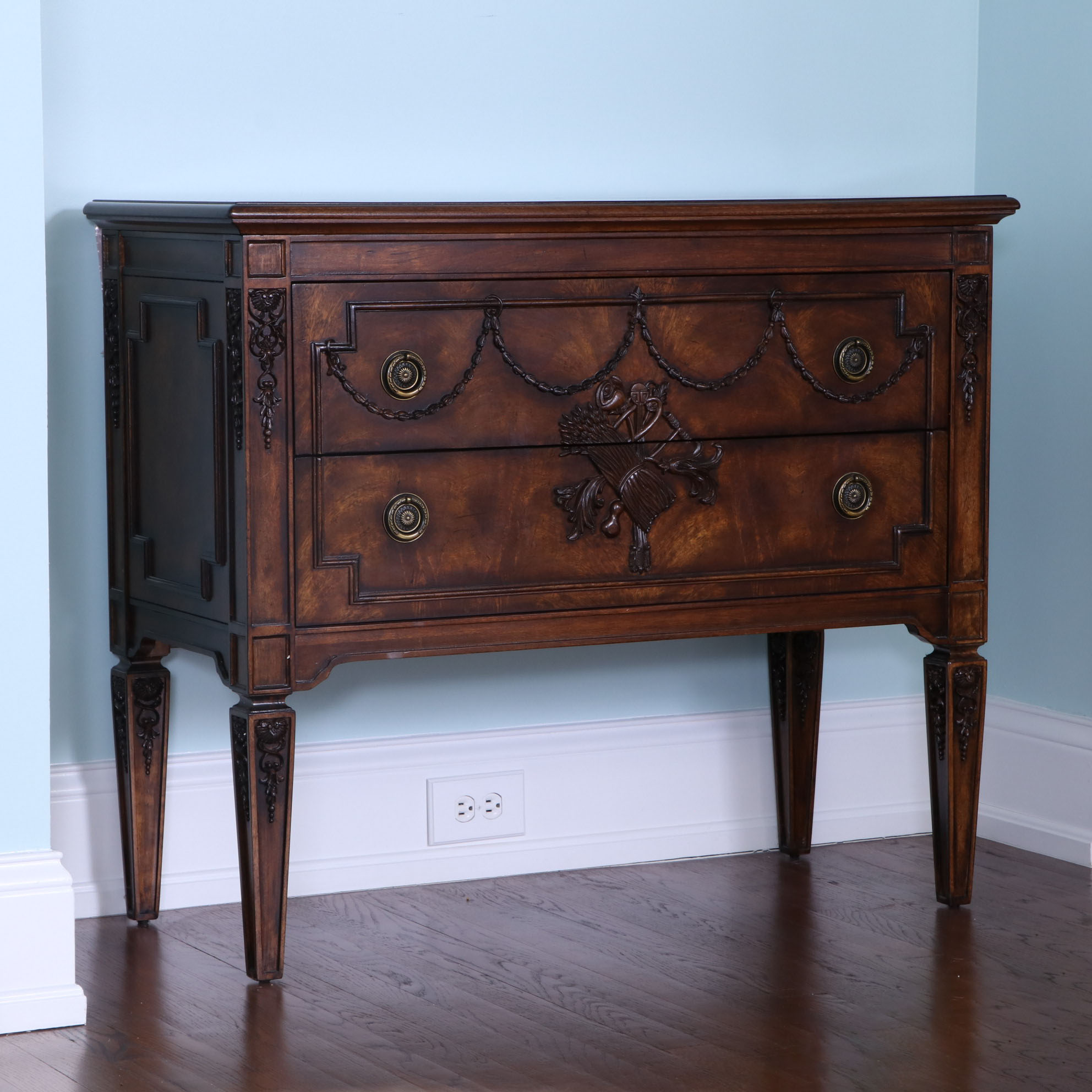 Fine Furniture Design "Belvedere" Neoclassical Style Two-Drawer Chest