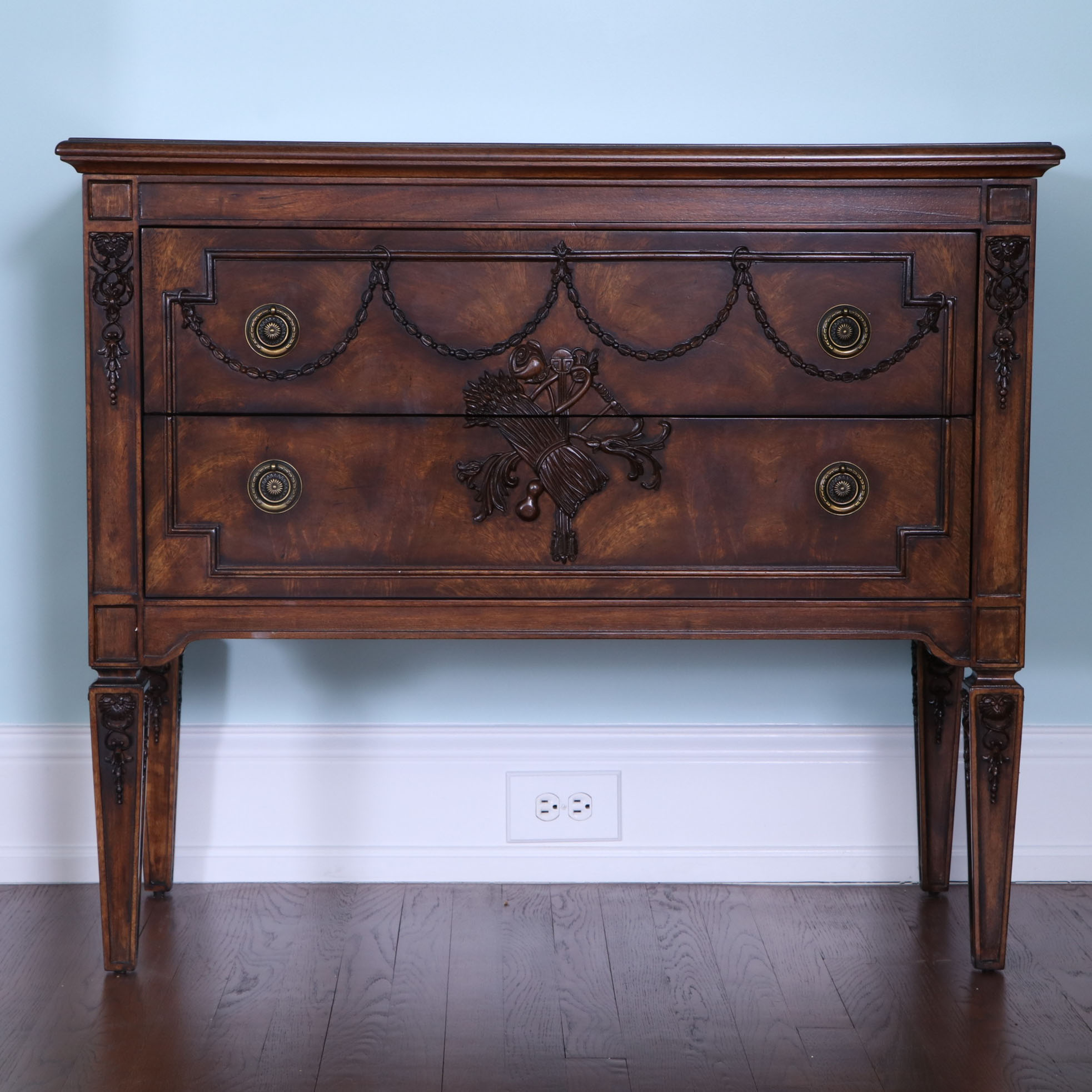 Fine Furniture Design "Belvedere" Neoclassical Style Two-Drawer Chest