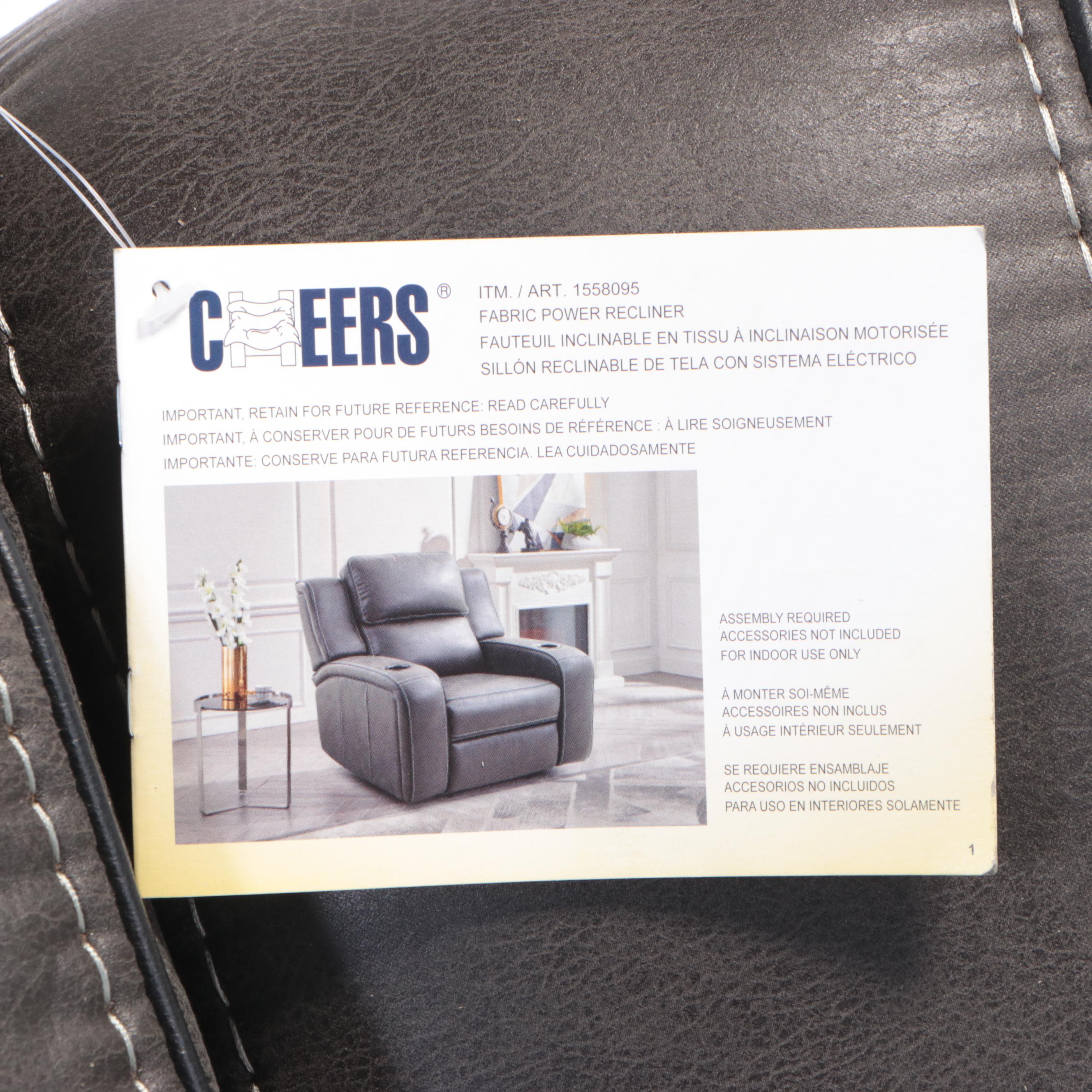 Cheers "Matteus" Fabric Power Recliner