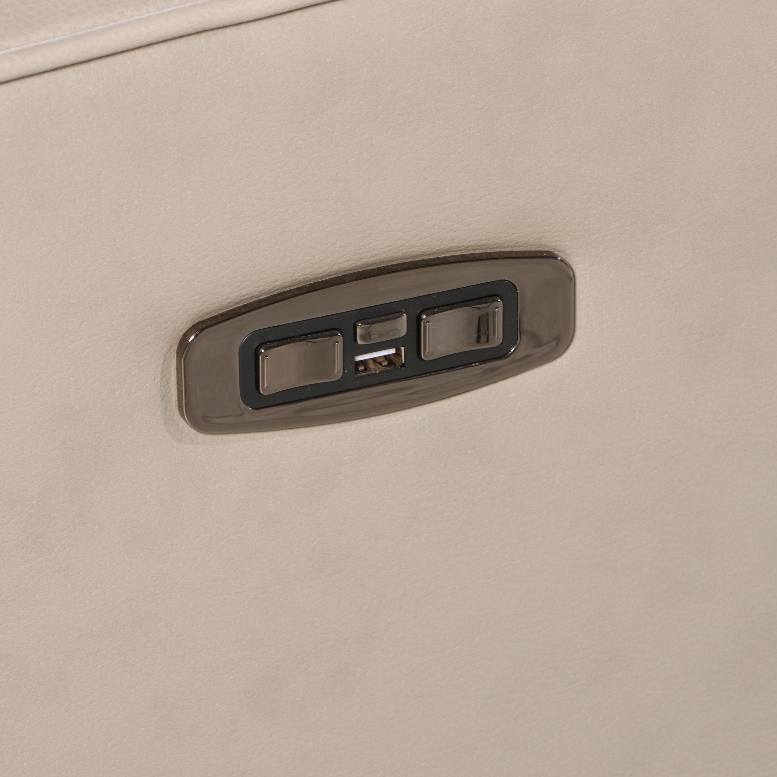 Synergy Home Furnishings "Jackston" Leather Power Recliner with Power Headrest