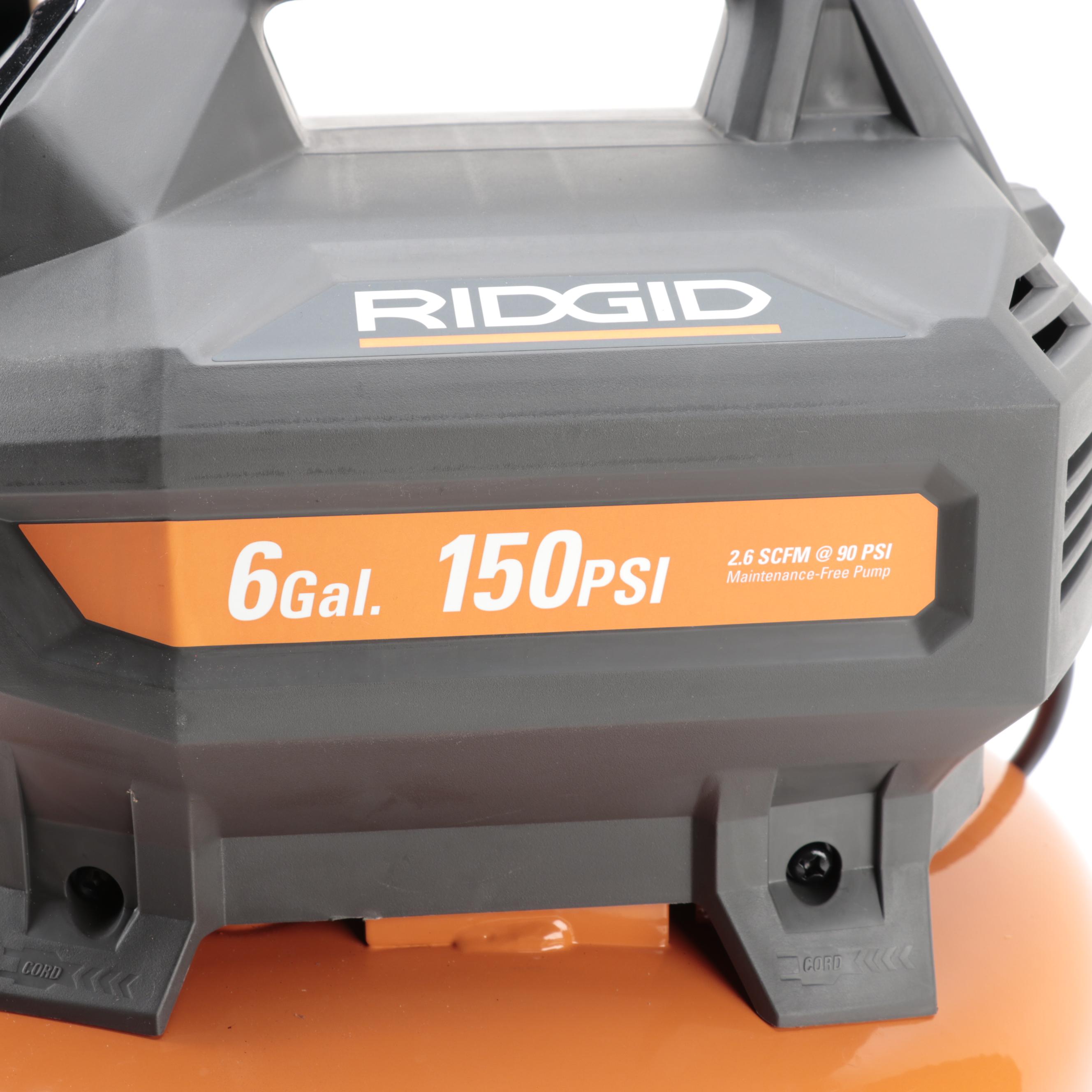 Rigid 6-Gallon Portable Electric Pancake Air Compressor