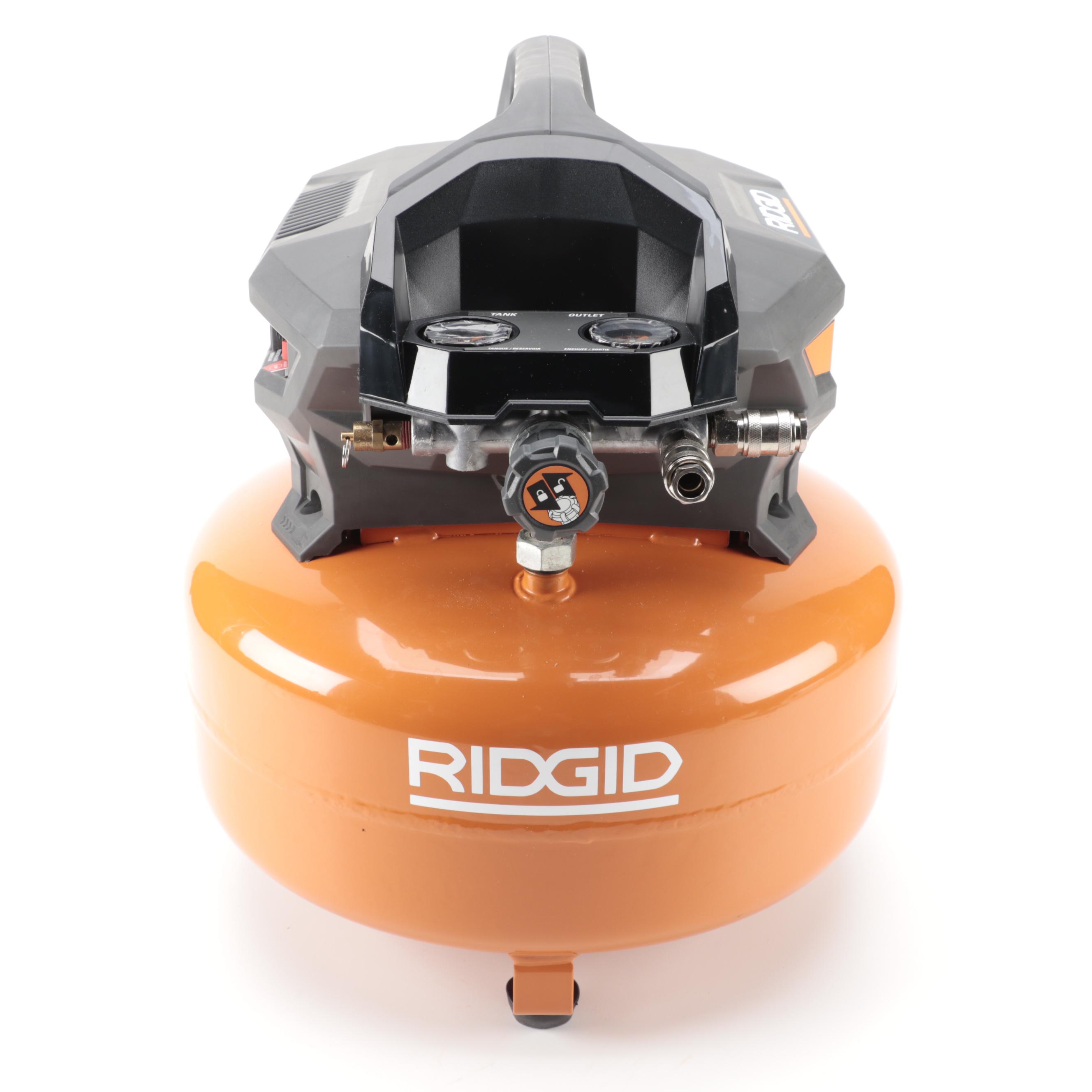 Rigid 6-Gallon Portable Electric Pancake Air Compressor
