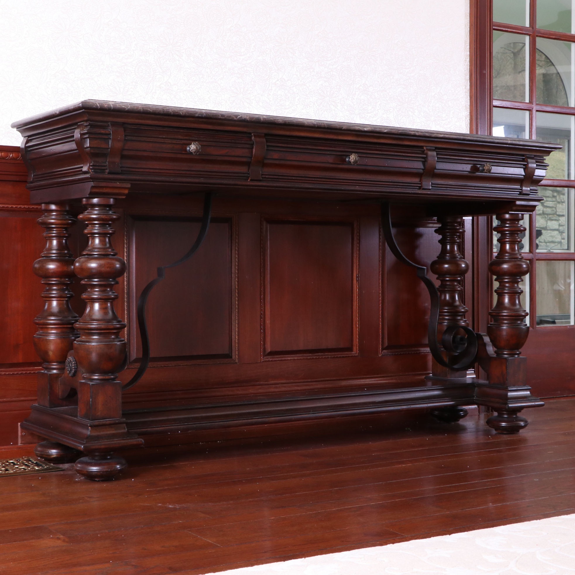 Stanley Furniture Costa Del Sol Collection Marble Top Sideboard