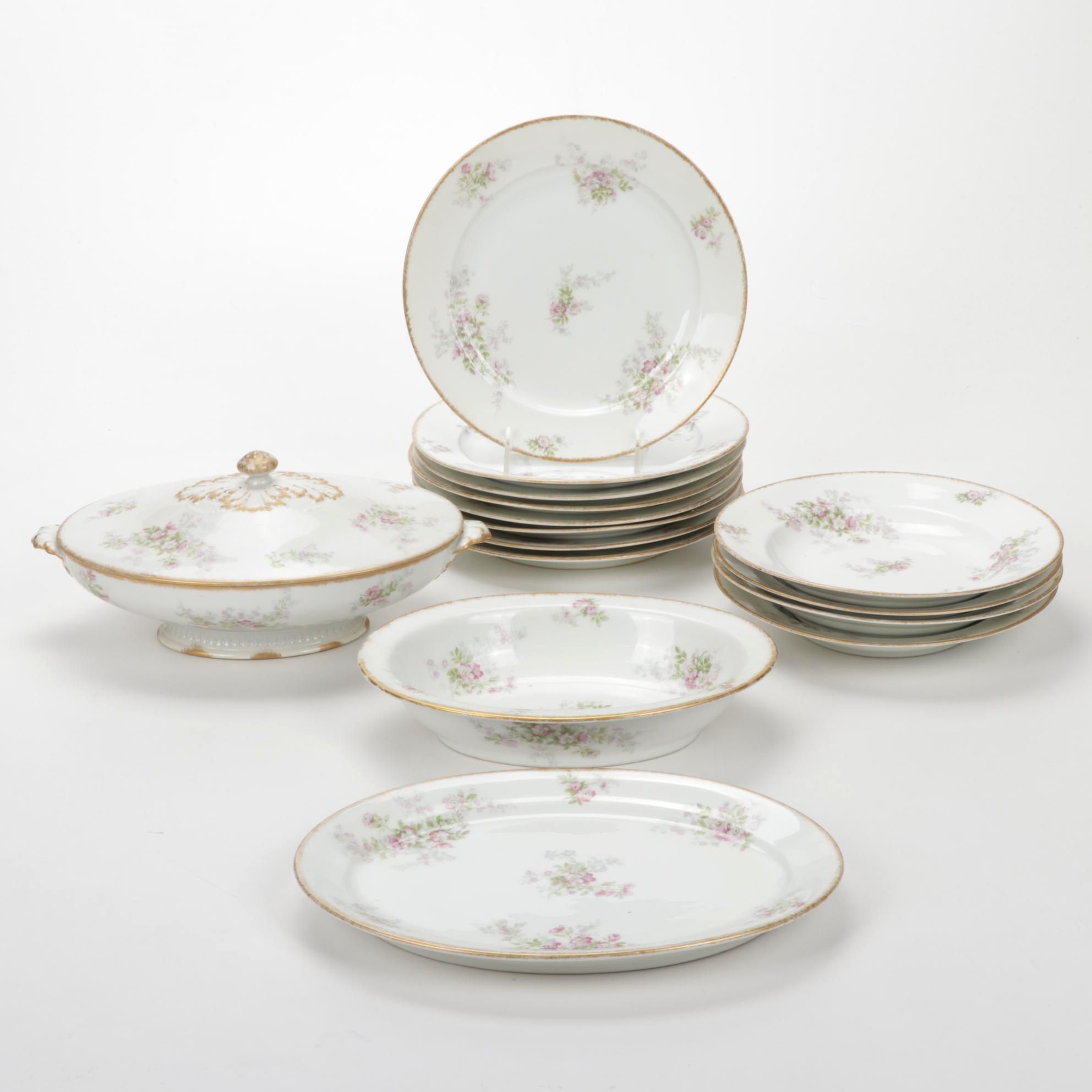 C. H. Field Haviland Limoges Dinner and Serveware, Early to Mid 20th Century