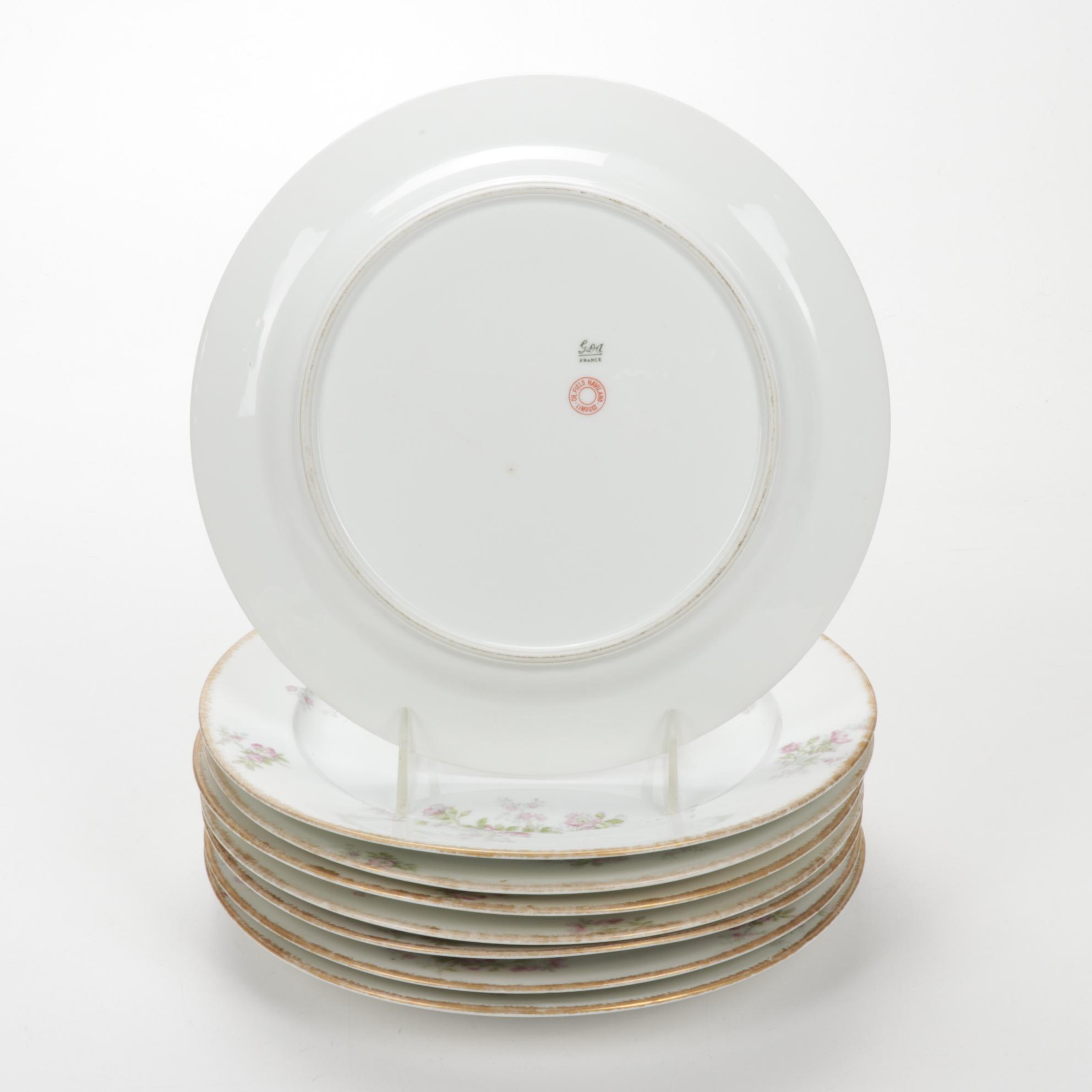 C. H. Field Haviland Limoges Dinner and Serveware, Early to Mid 20th Century