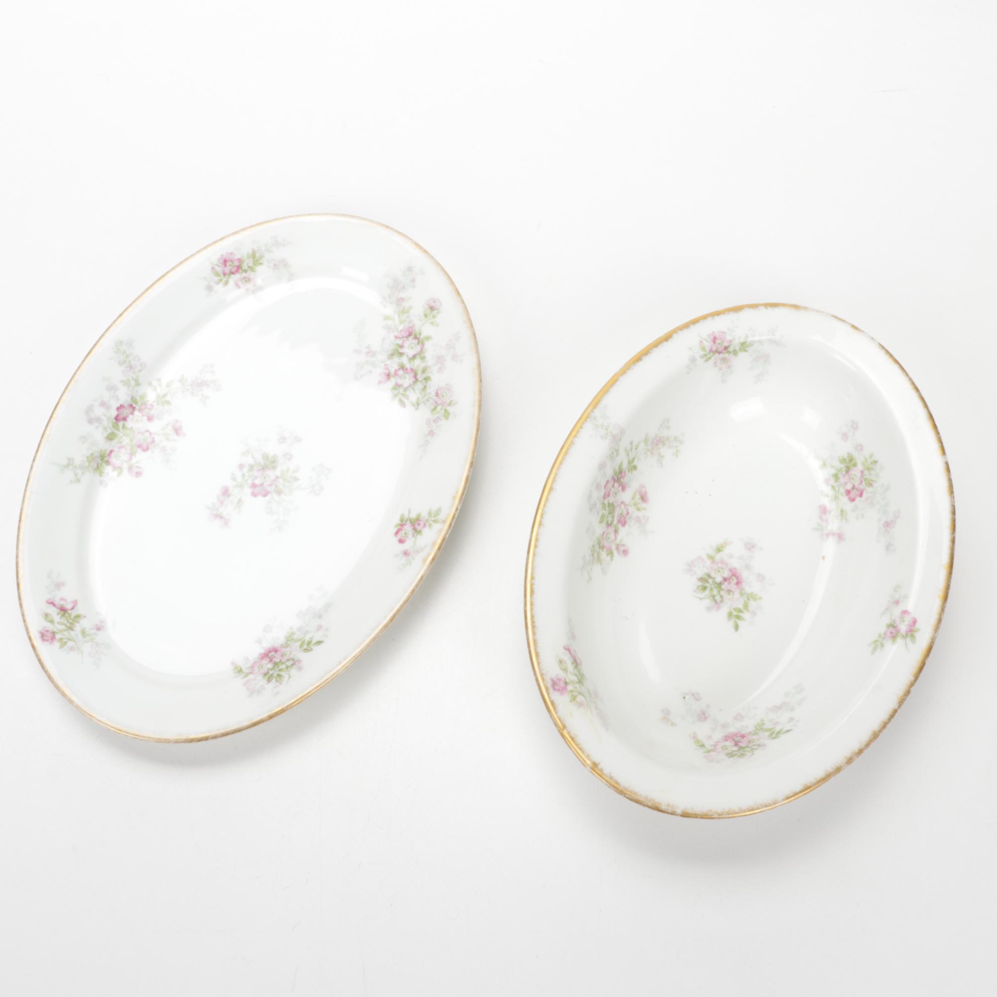 C. H. Field Haviland Limoges Dinner and Serveware, Early to Mid 20th Century