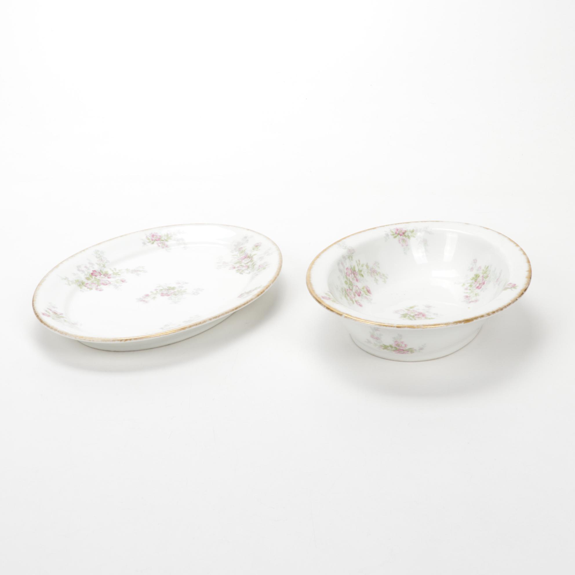 C. H. Field Haviland Limoges Dinner and Serveware, Early to Mid 20th Century