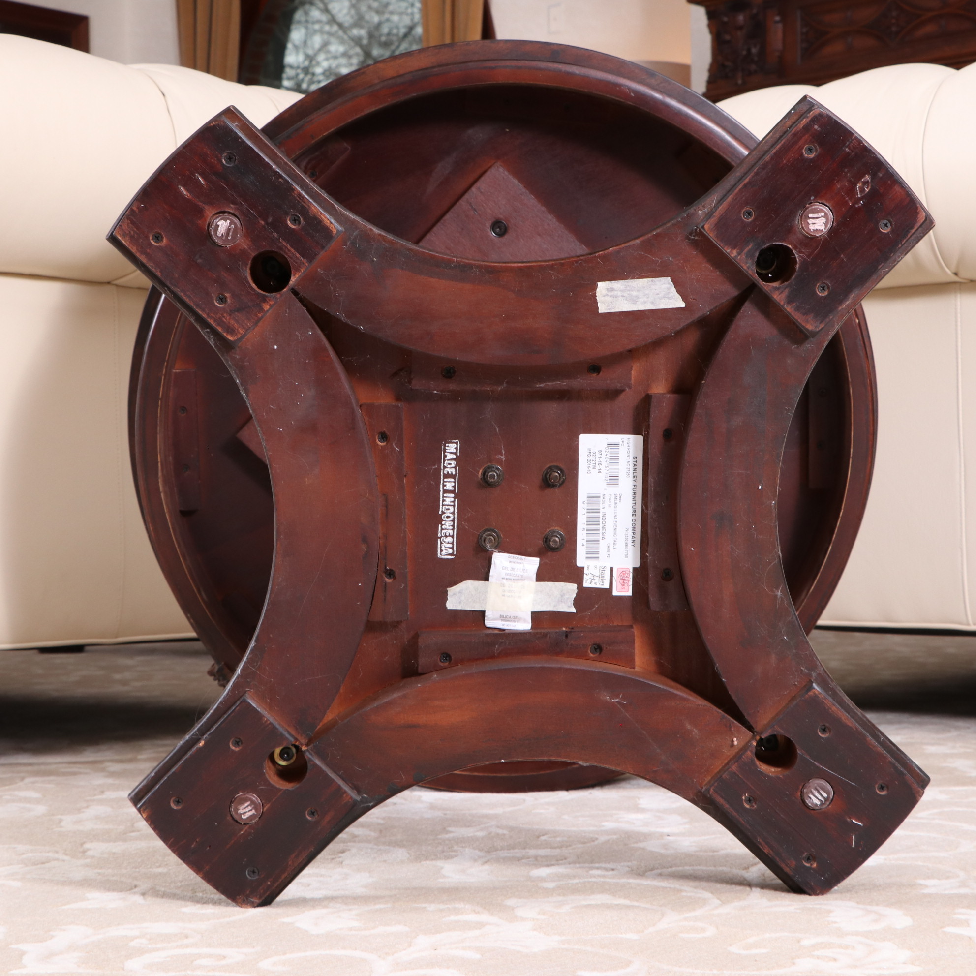 Stanley Furniture Costa Del Sol Collection "Smiling Luna" Round Evening Table