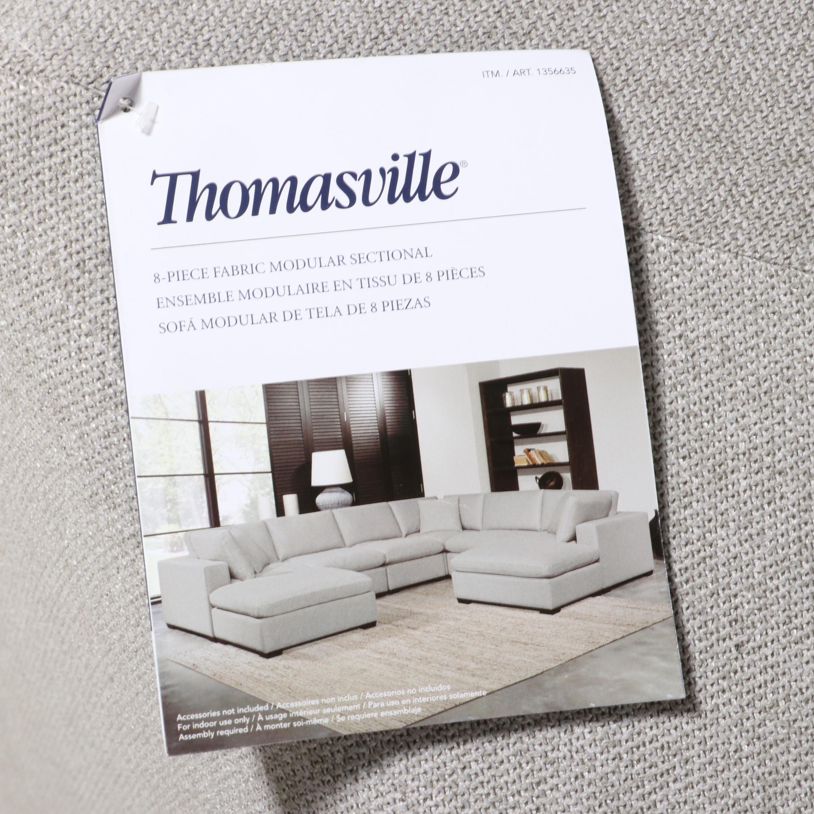 Thomasville Lowell 8-Piece Fabric Modular Sectional