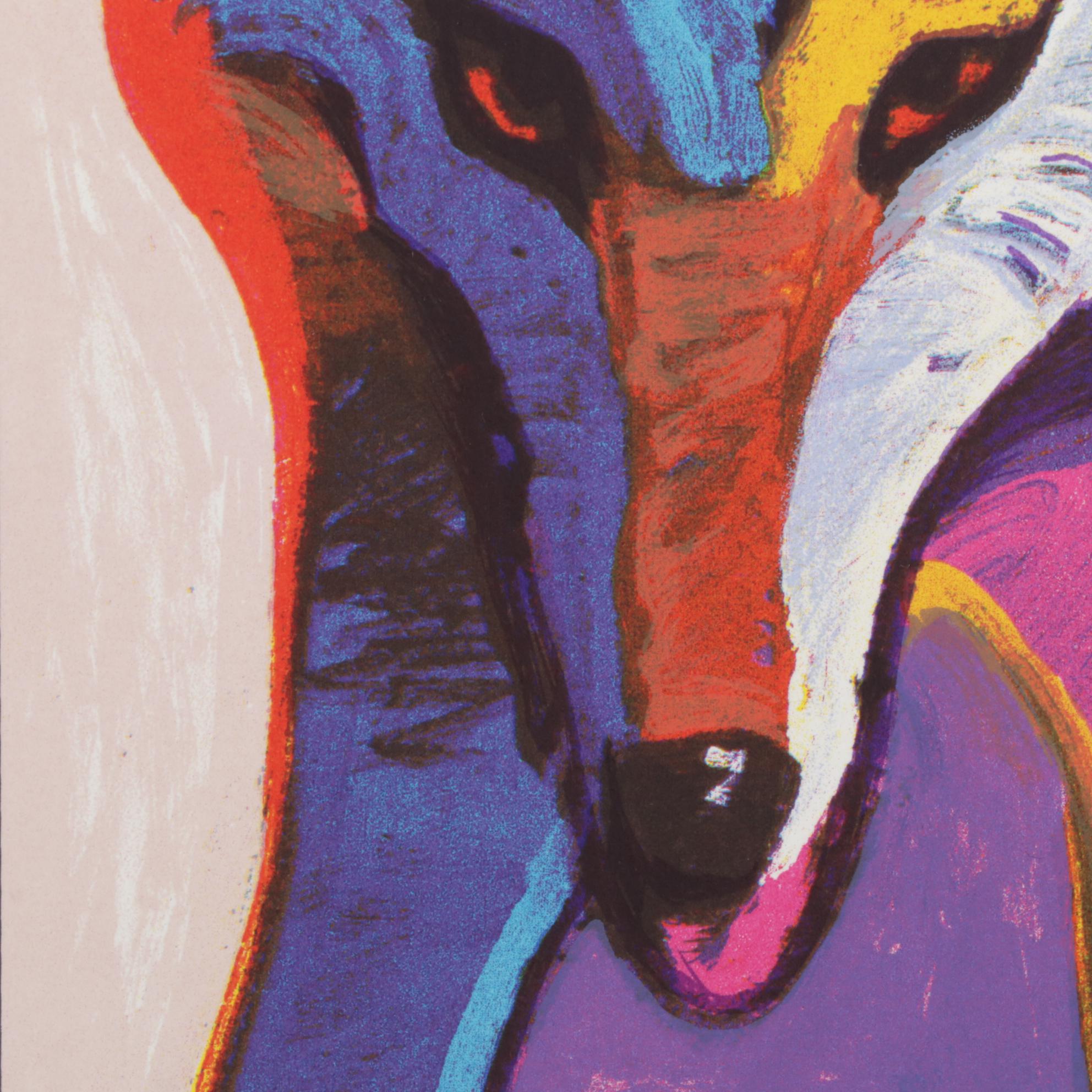 John Nieto Serigraph of Wolf, 1996