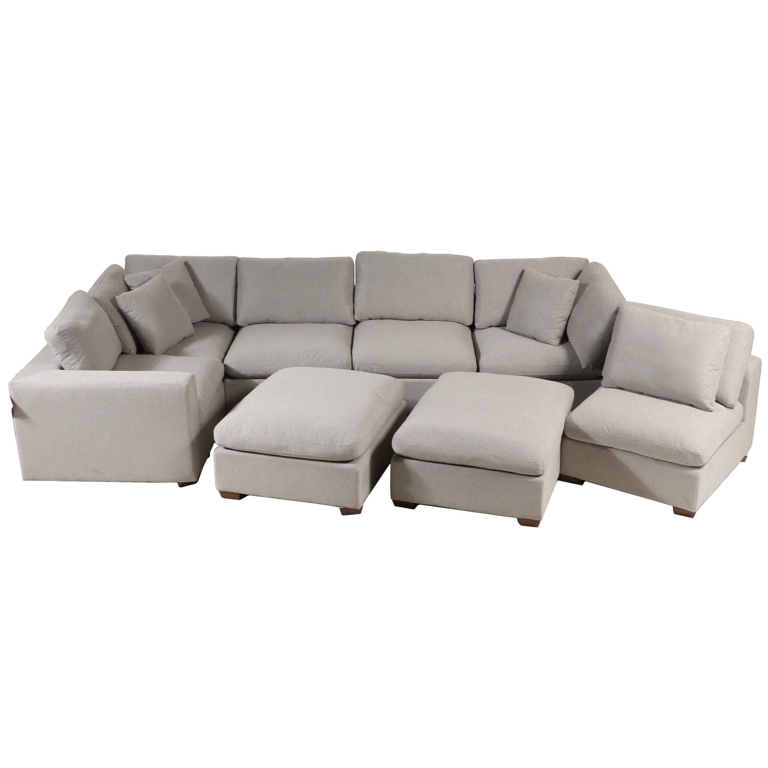 Thomasville Lowell 8-Piece Fabric Modular Sectional