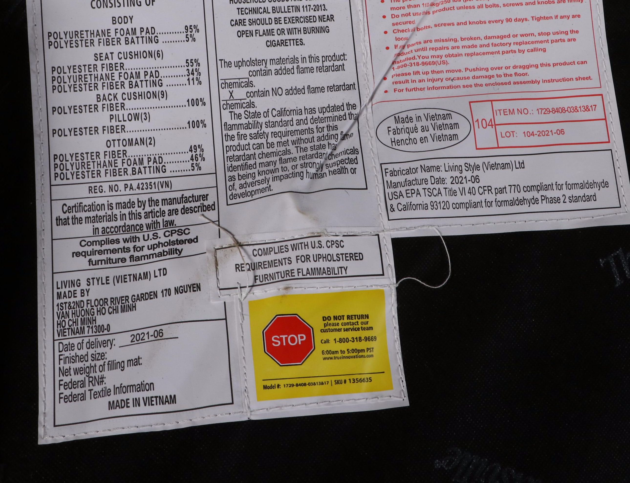 Thomasville Lowell 8-Piece Fabric Modular Sectional