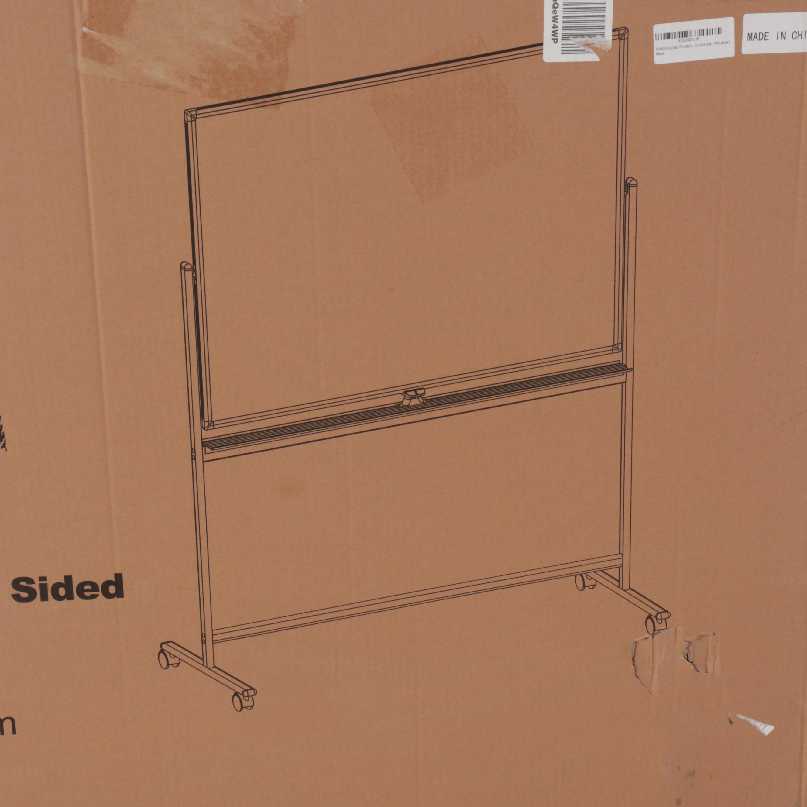 Two Rolling Dry Erase Whiteboards