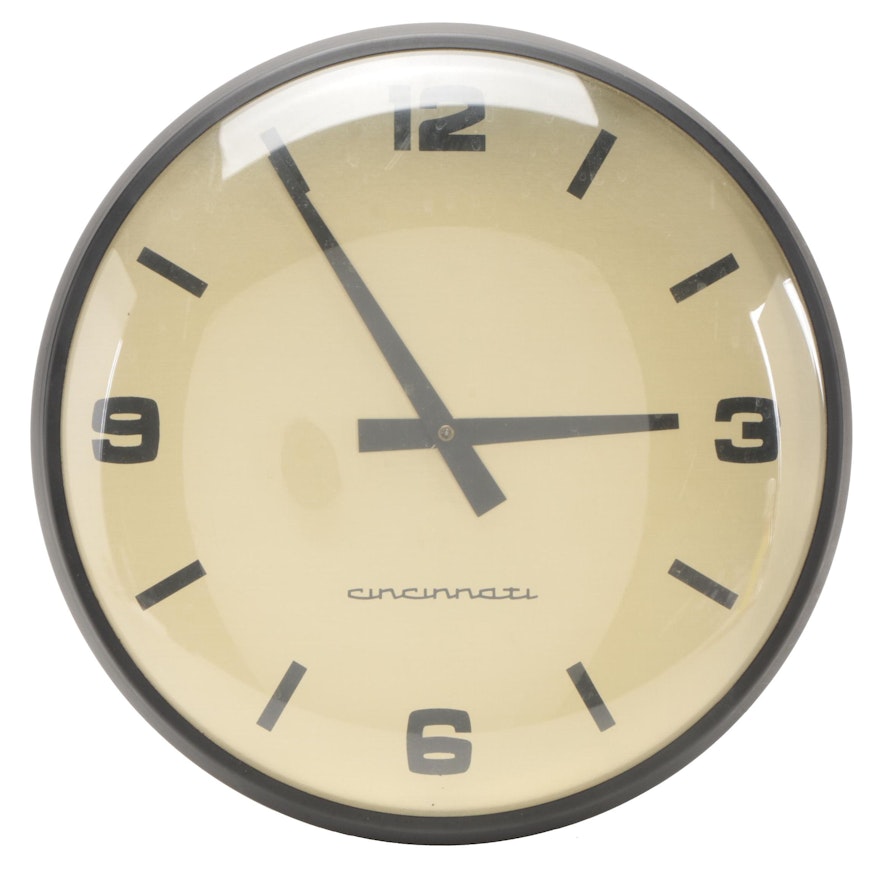 The Cincinnati Time Recorder Company Electric Wall Clock