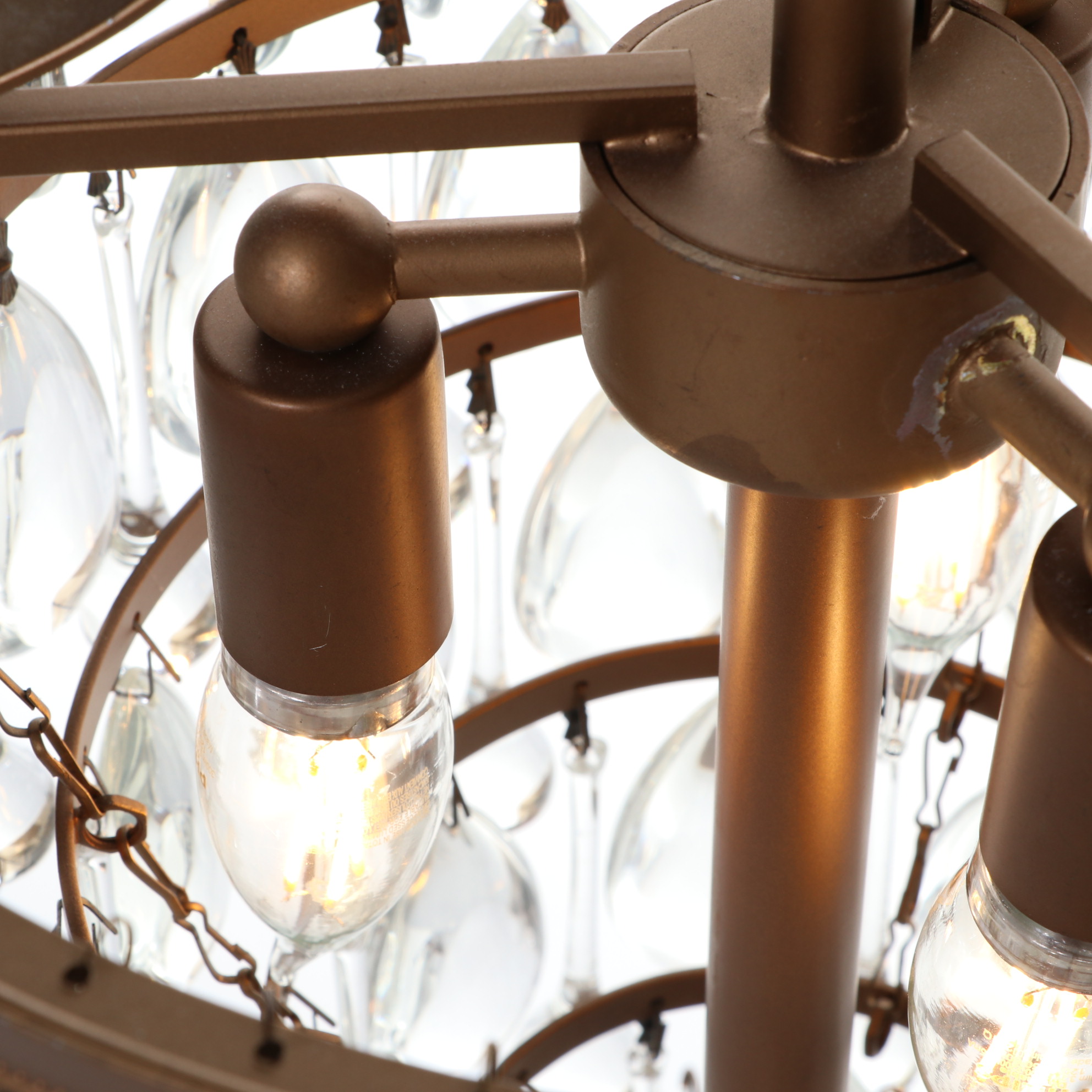 Arhaus Furniture Anabella Teardrop Crystal Prisms Table Lamp