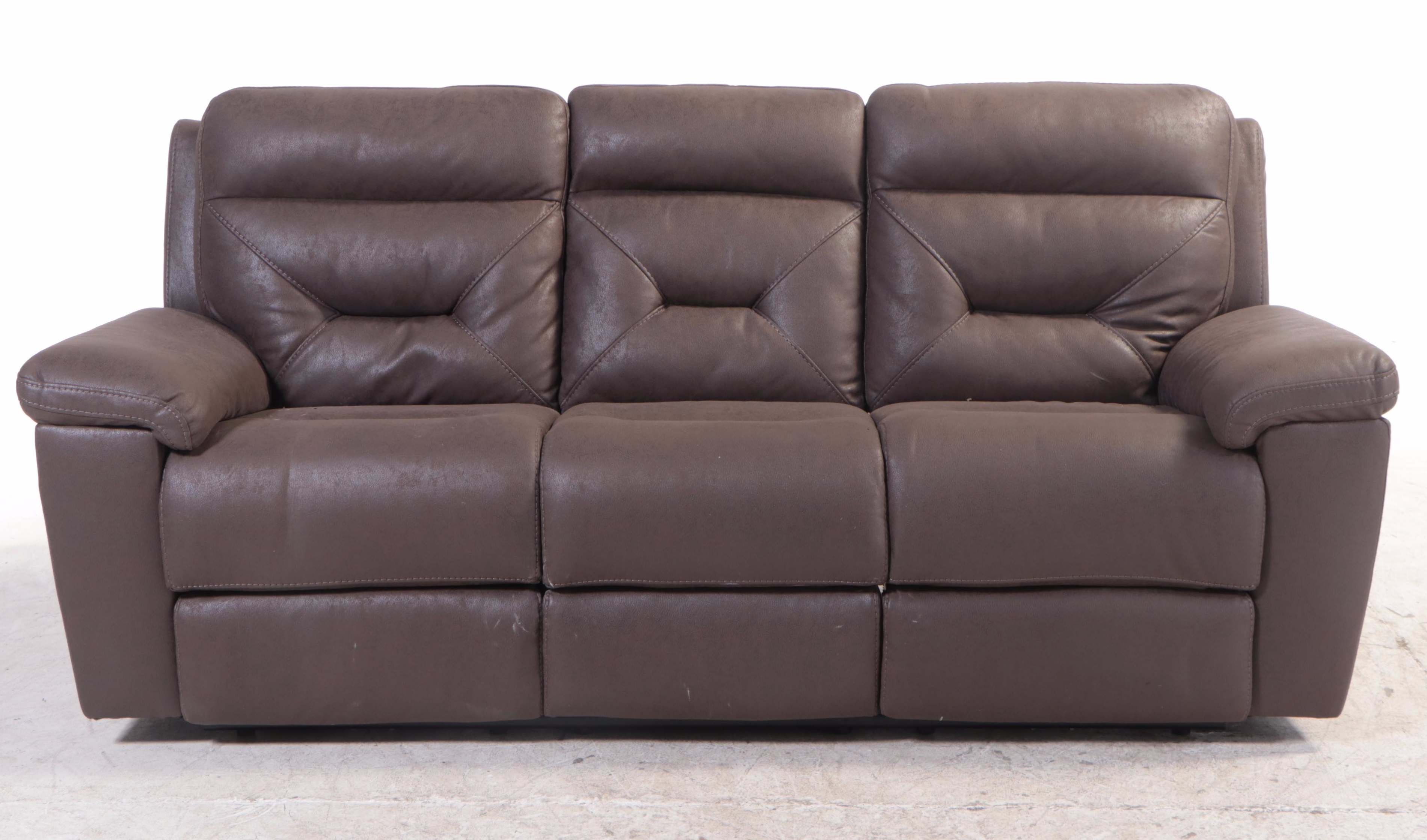 Gilman Creek Furniture "Lawton" Fabric Power Reclining Sofa with Power Headrests