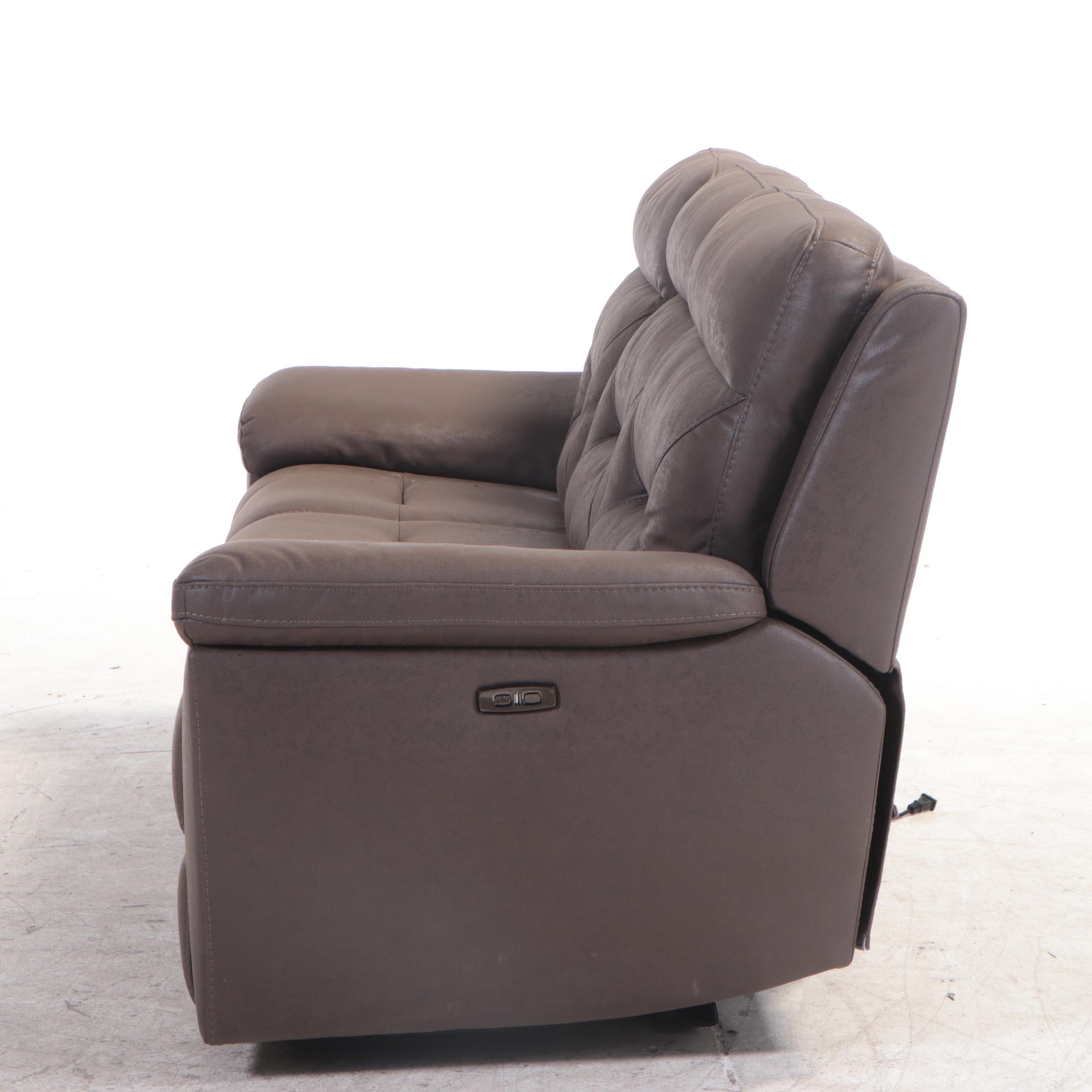 Gilman Creek Furniture "Lawton" Fabric Power Reclining Sofa with Power Headrests
