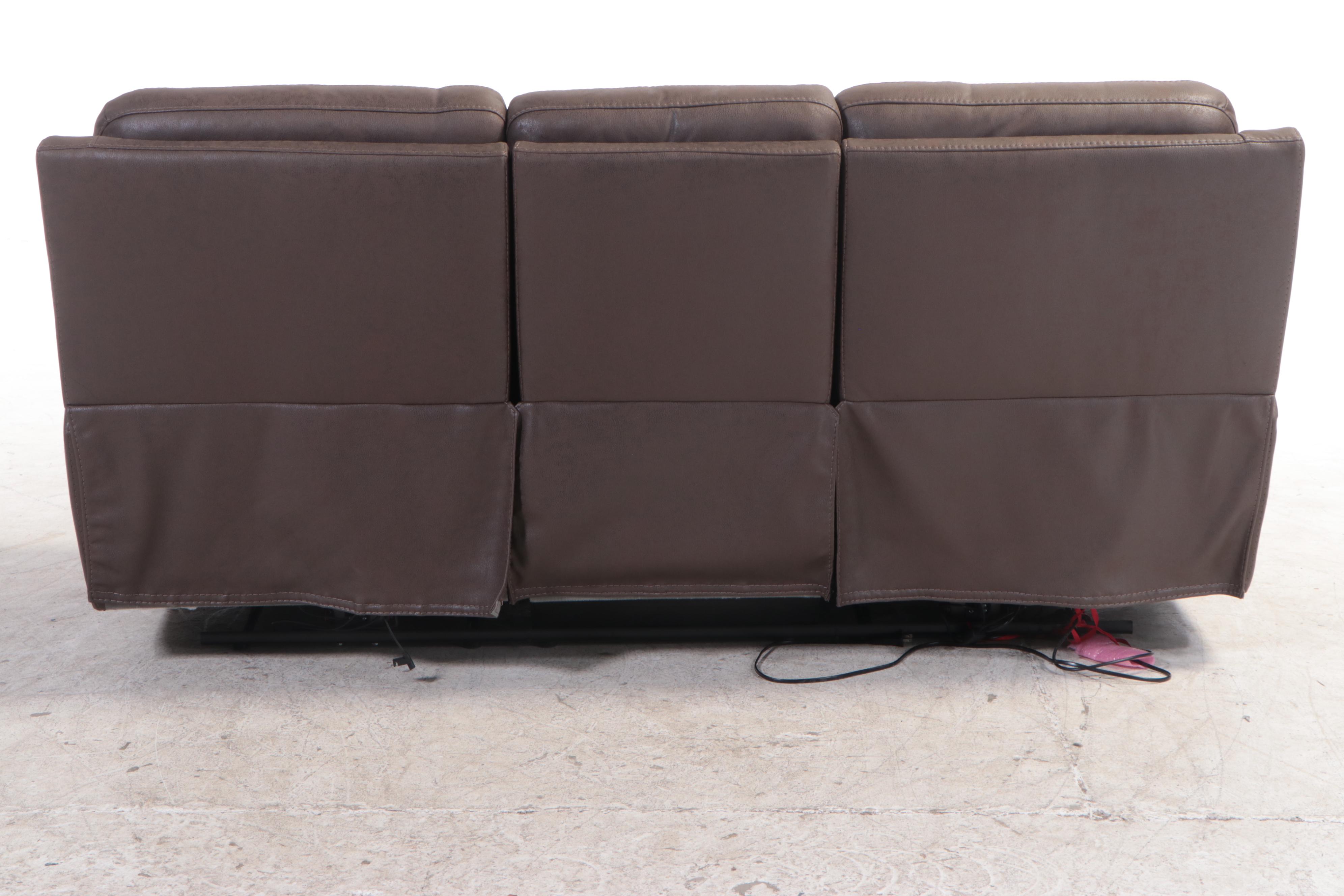 Gilman Creek Furniture "Lawton" Fabric Power Reclining Sofa with Power Headrests