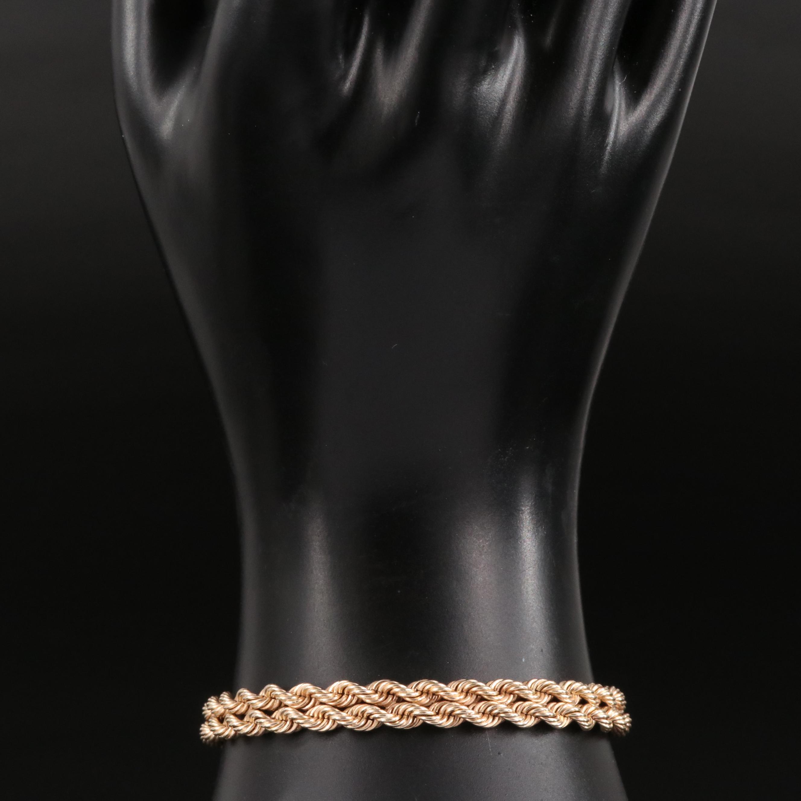 14K Double Rope Bracelet