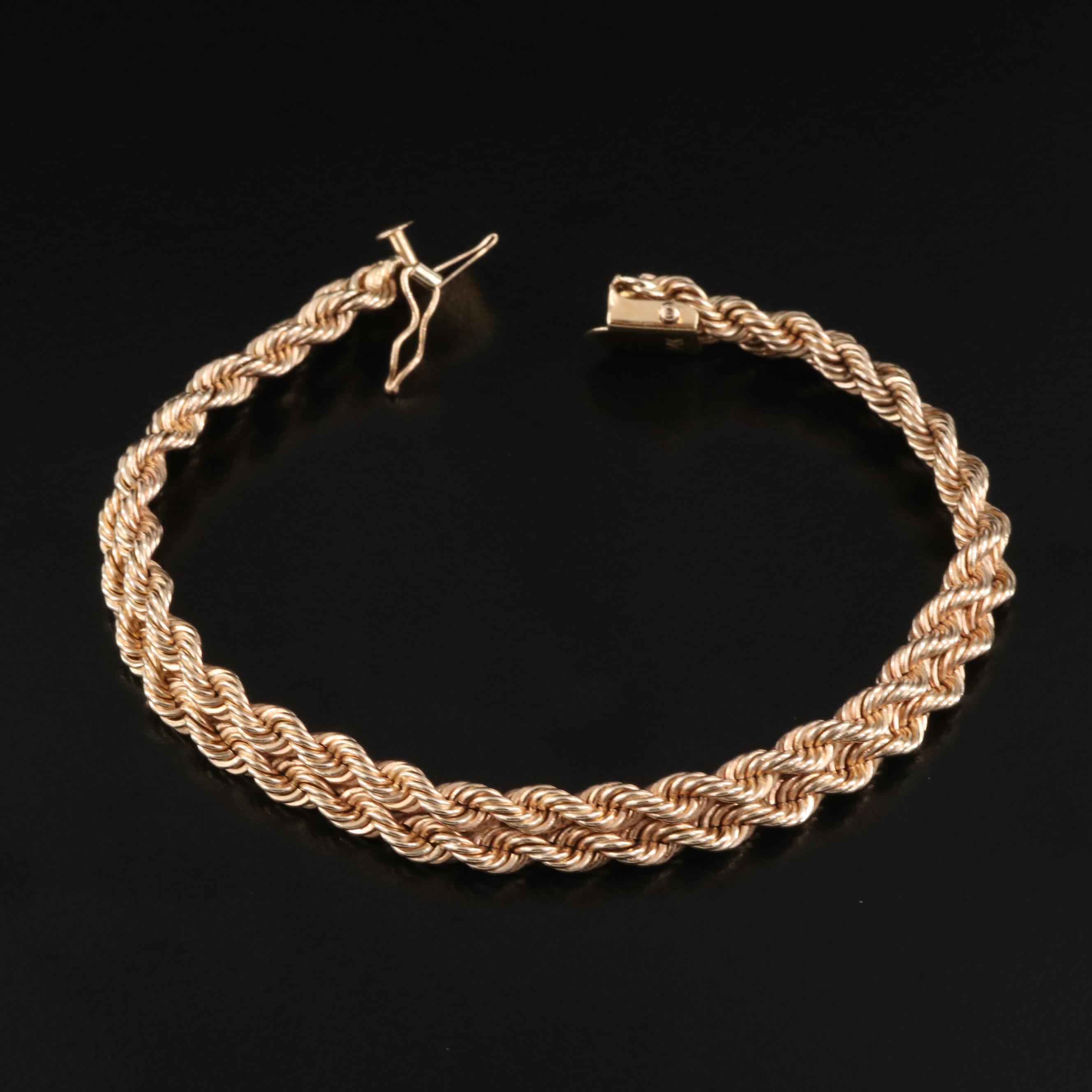 14K Double Rope Bracelet