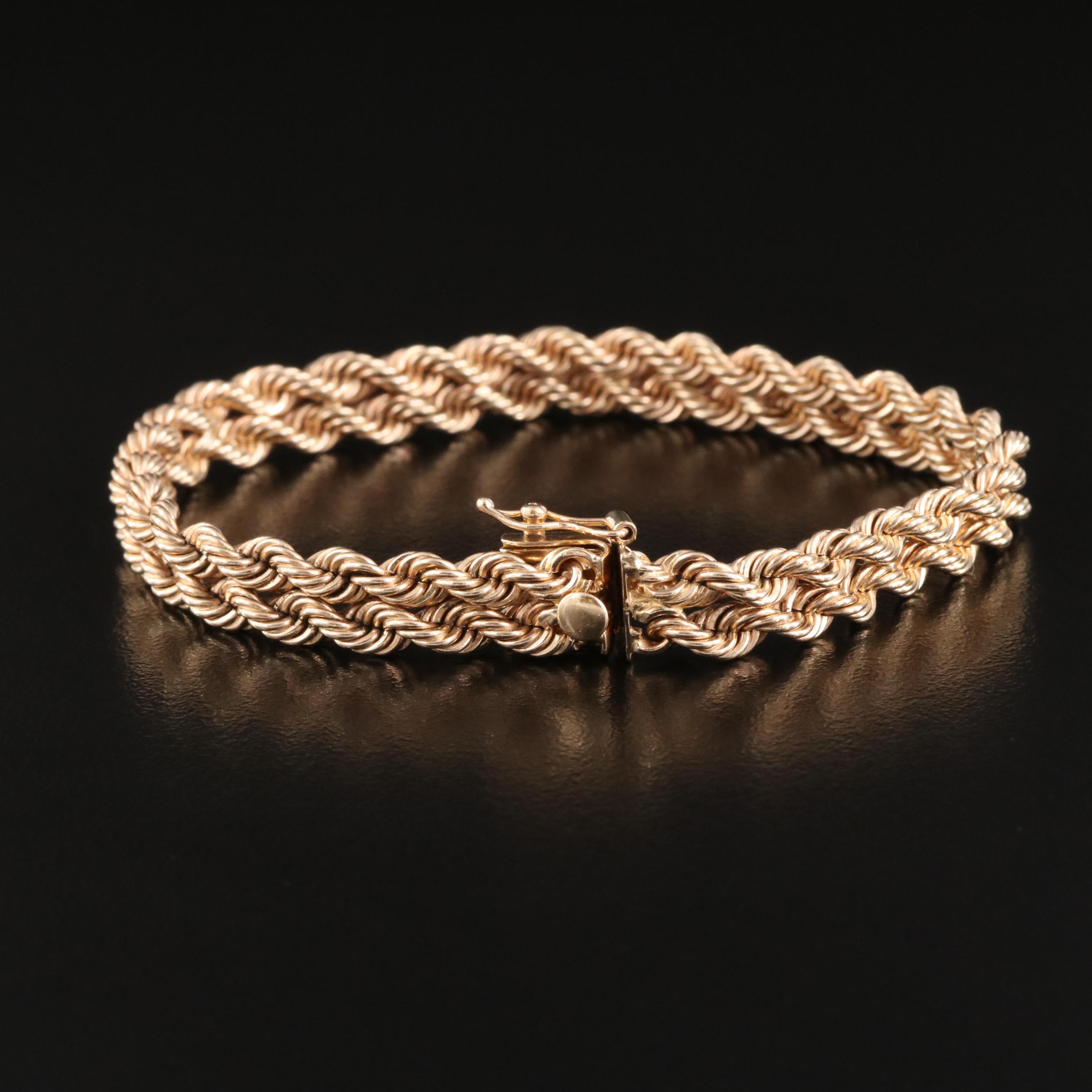 14K Double Rope Bracelet