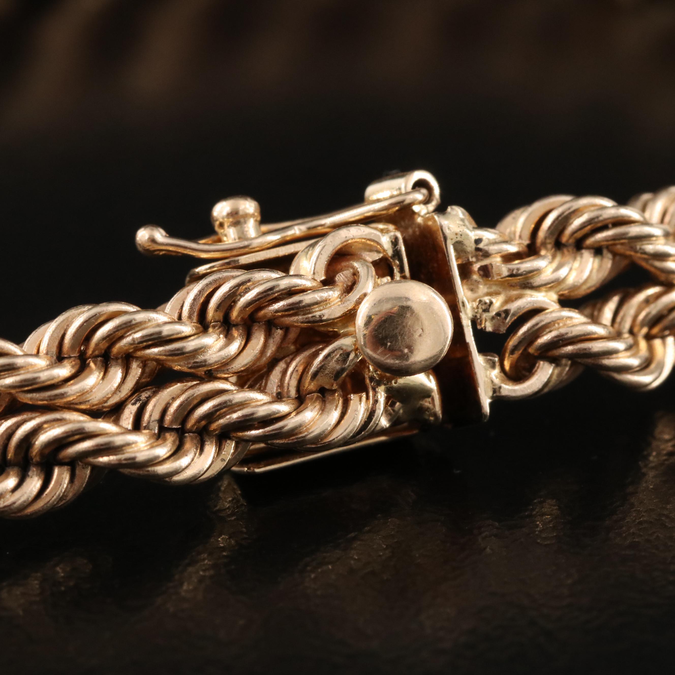 14K Double Rope Bracelet