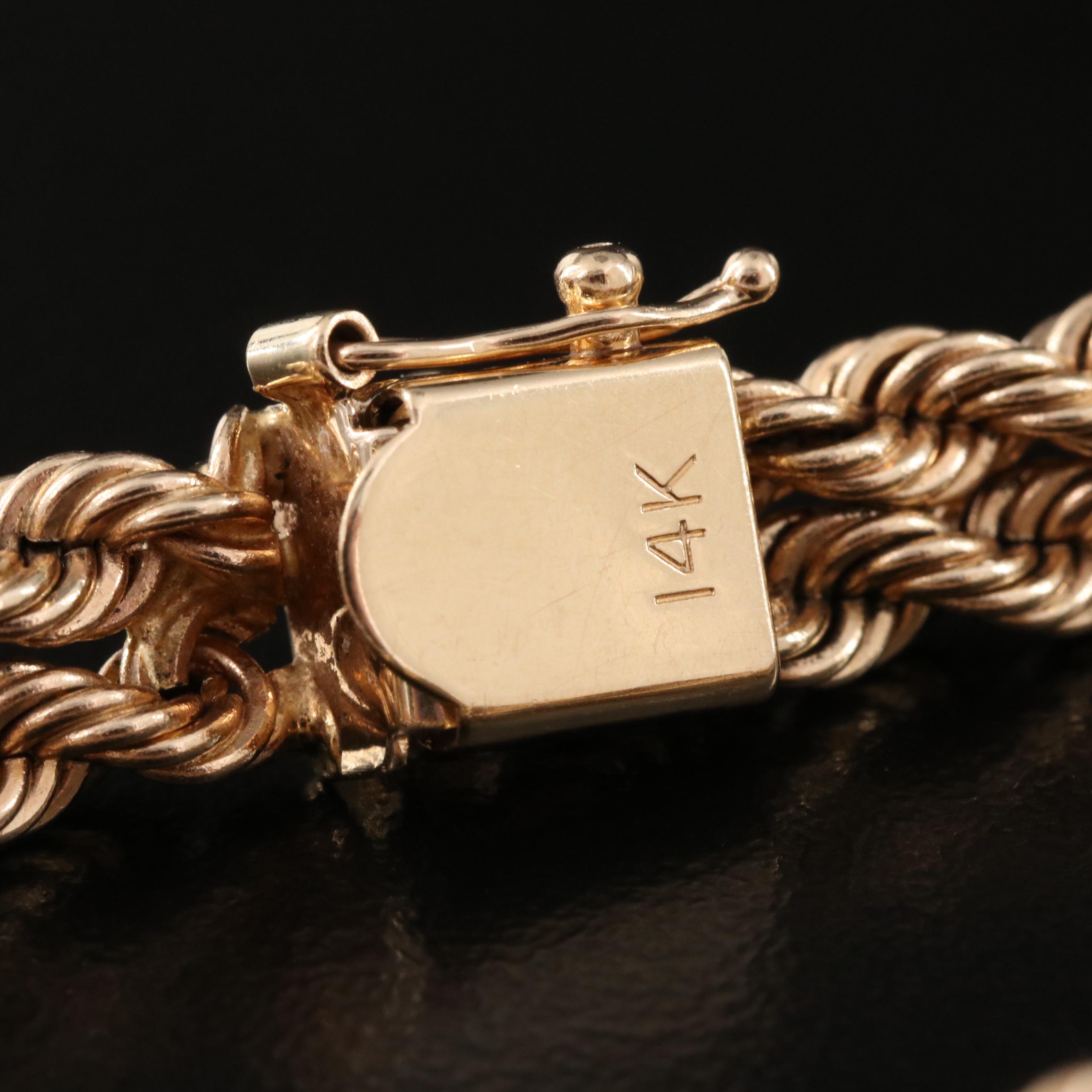 14K Double Rope Bracelet