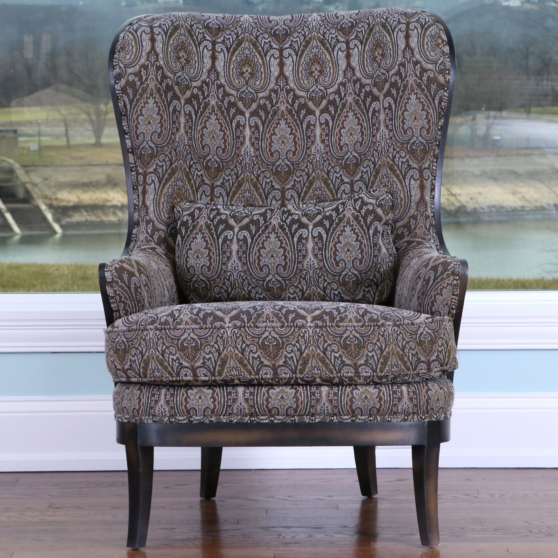 Arhaus Furniture "Portsmouth" Exposed Frame Armchair