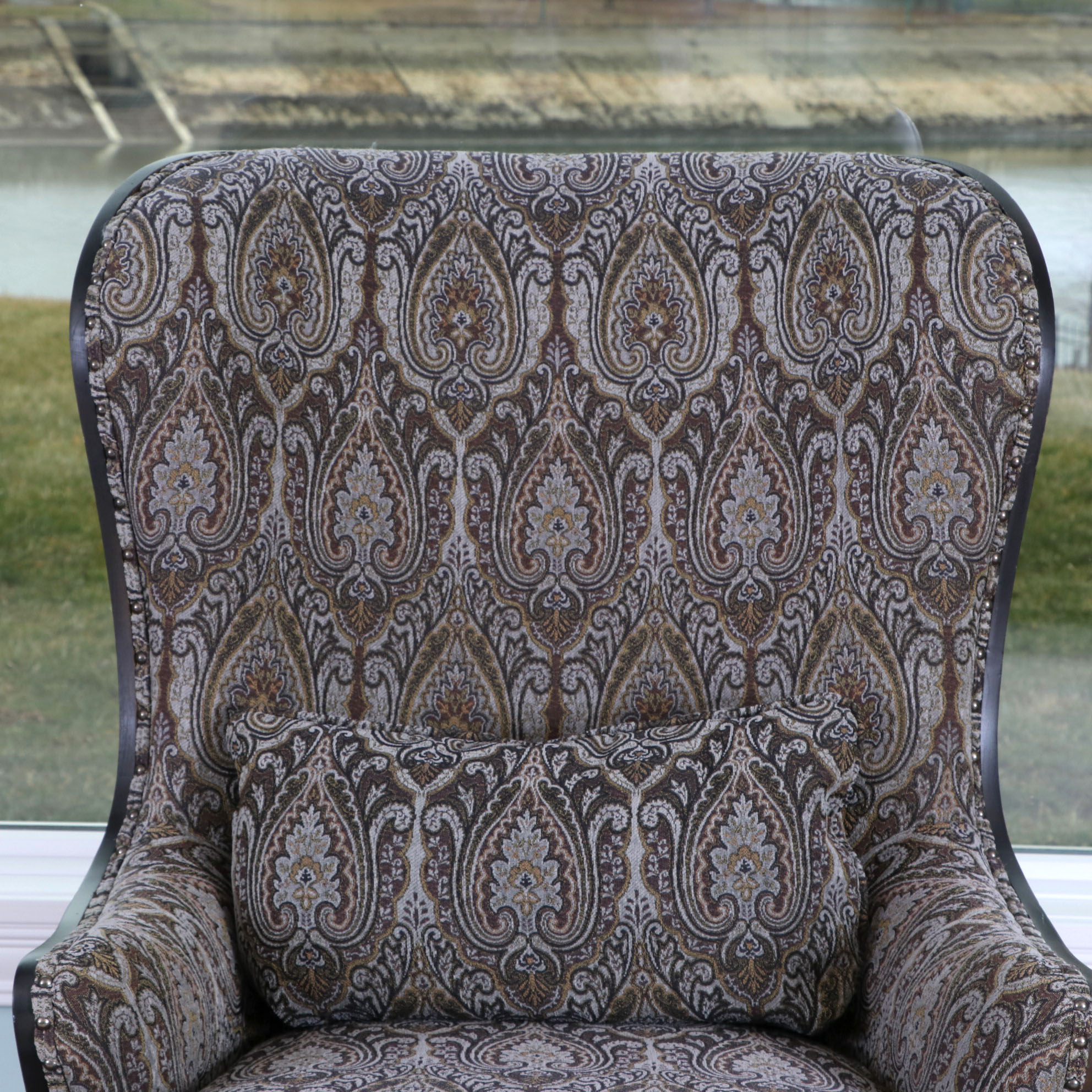 Arhaus Furniture "Portsmouth" Exposed Frame Armchair