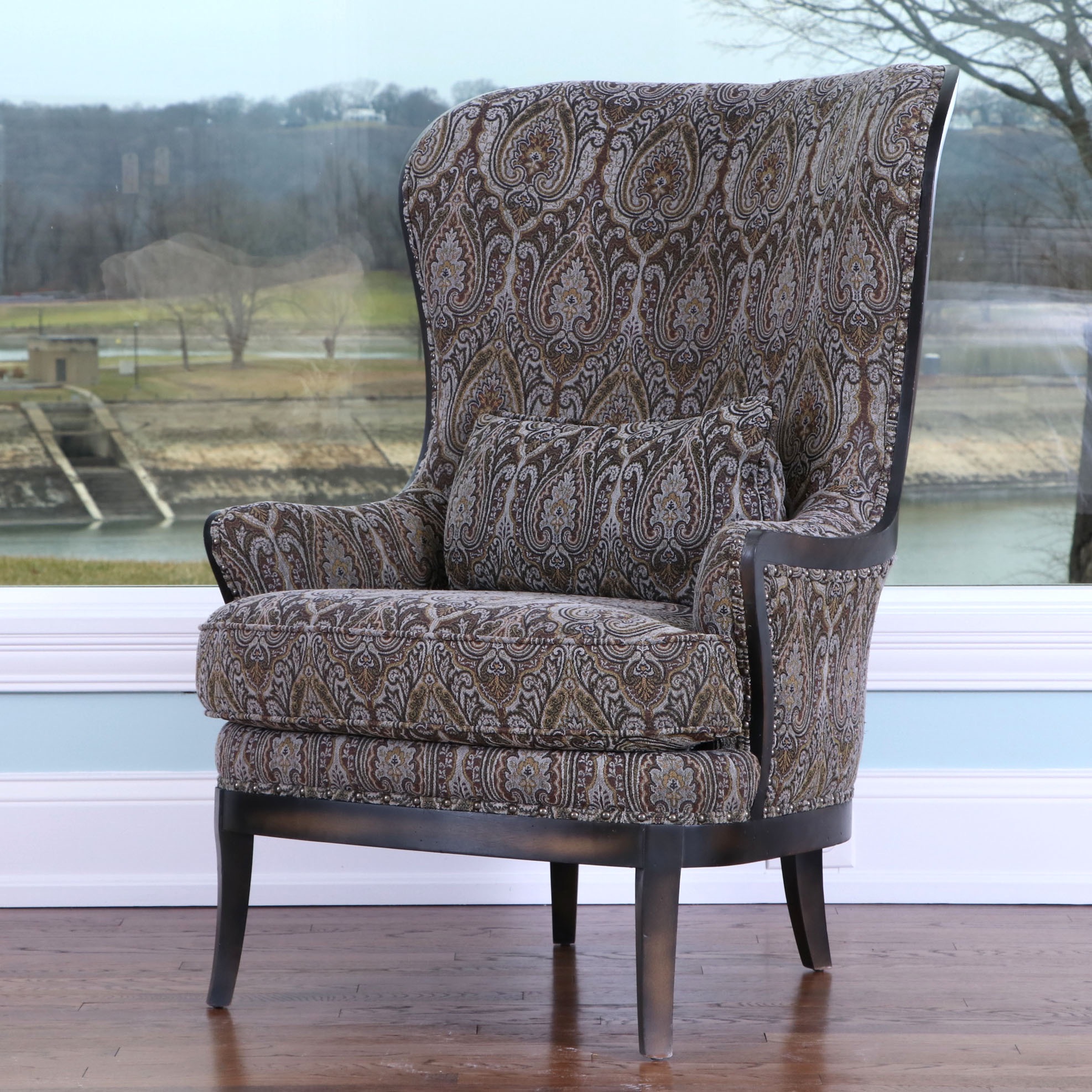 Arhaus Furniture "Portsmouth" Exposed Frame Armchair
