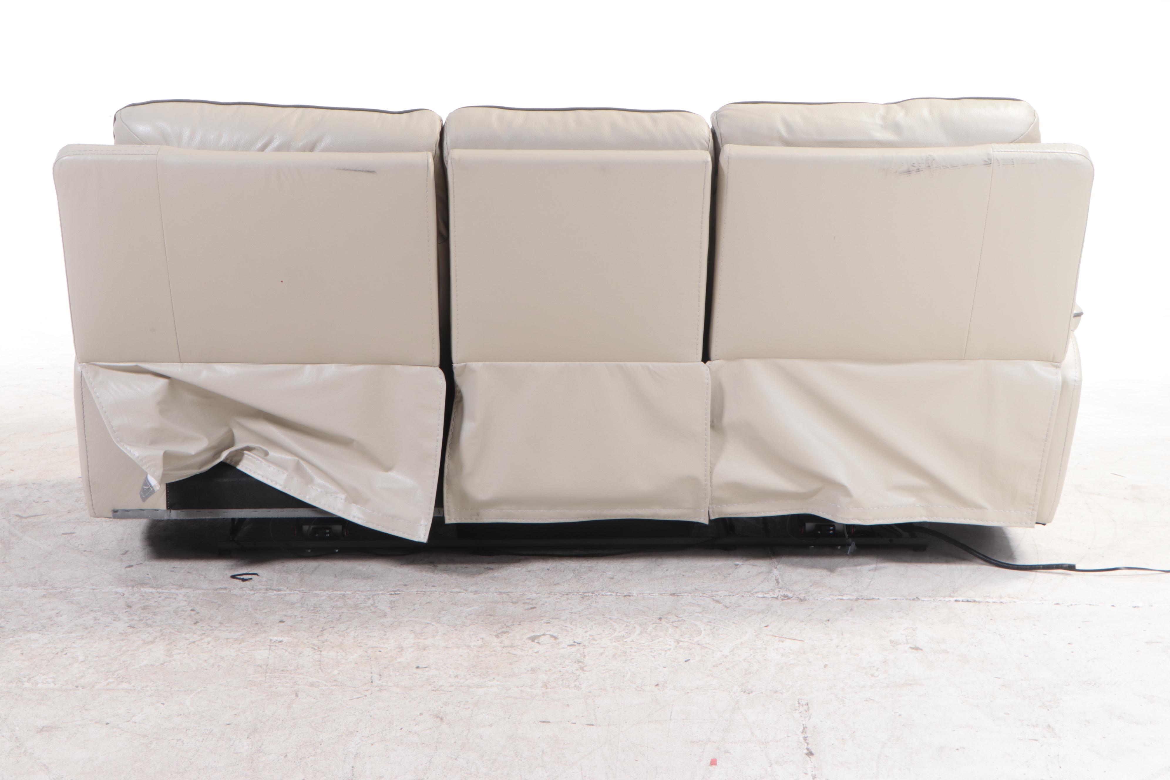 Gilman Creek "Messina" Leather Power Reclining Sofa with Power Headrests