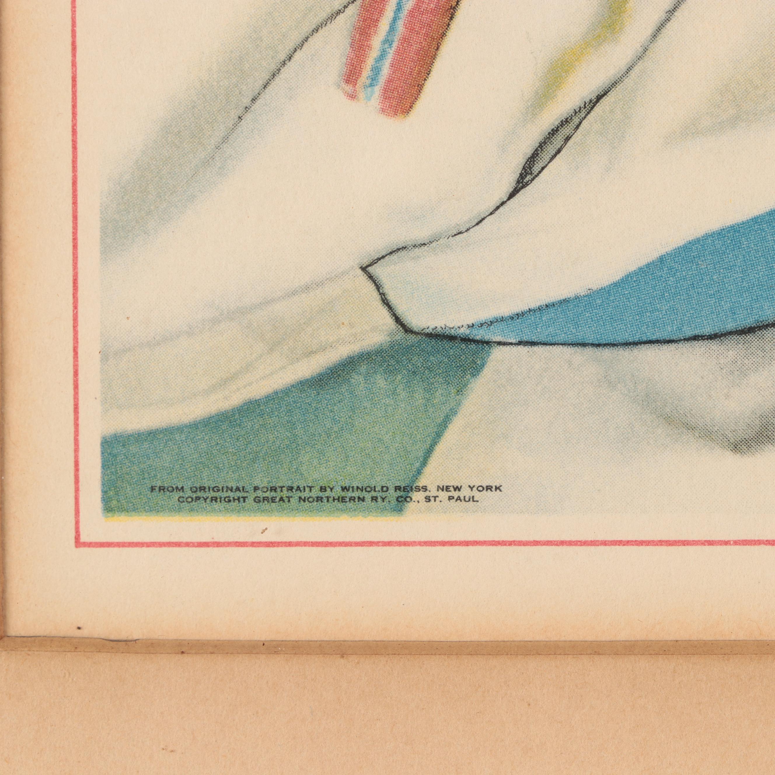 Offset Lithographs After Winold Reiss "Arrow Top" and "Scalping Woman"