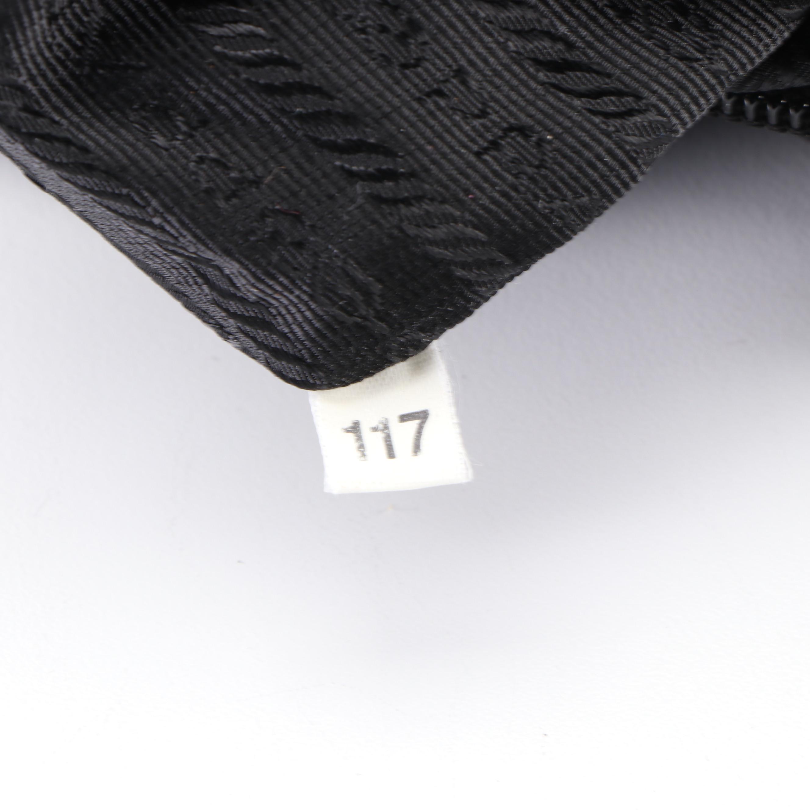 Prada Small Crossbody Bag in Nero Tessuto Nylon with Black Leather Trim