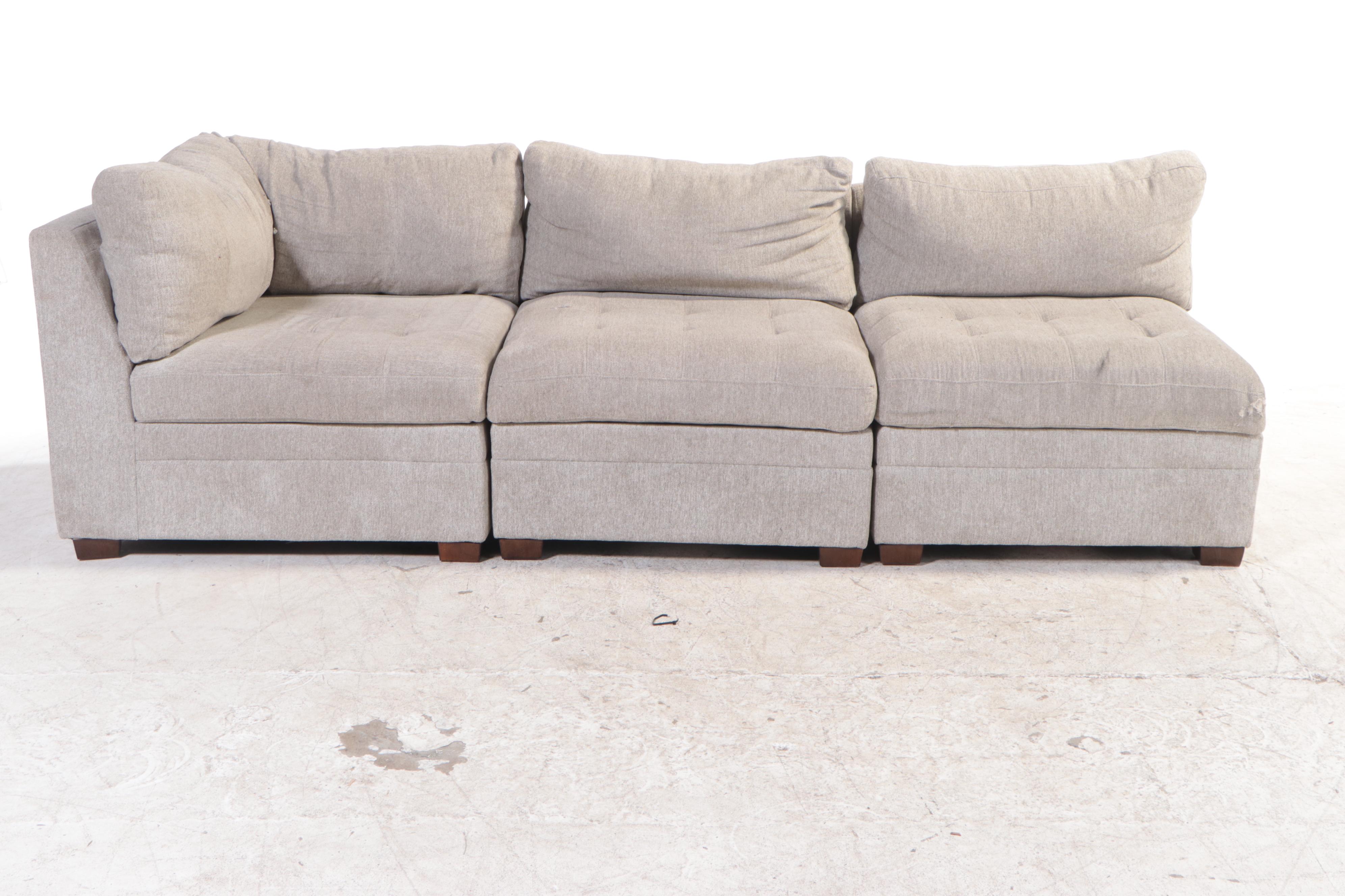 Thomasville "Rockford" Six-Piece Fabric Modular Sectional