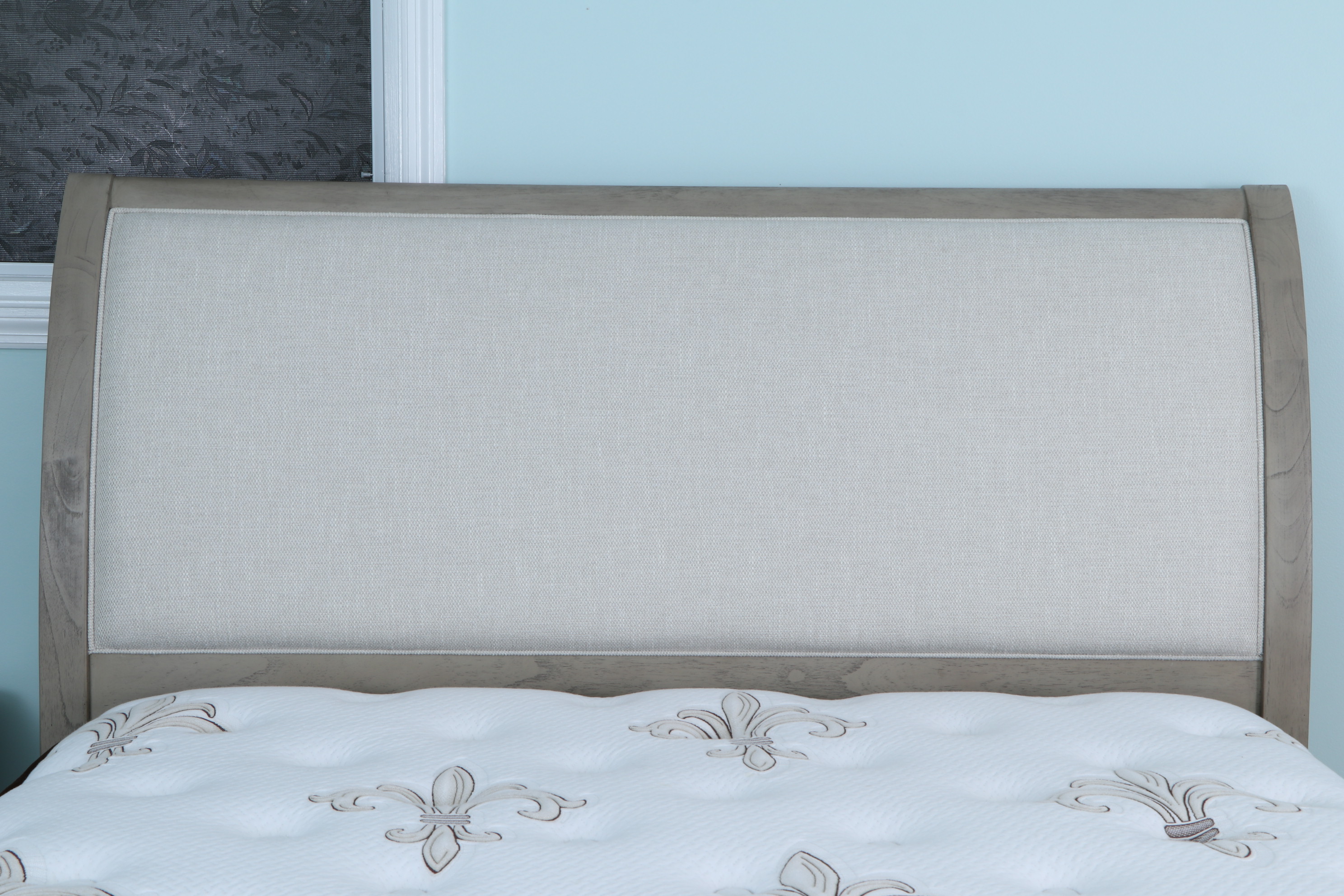 Arhaus Pearson Queen Size Sleigh Bed, Contemporary