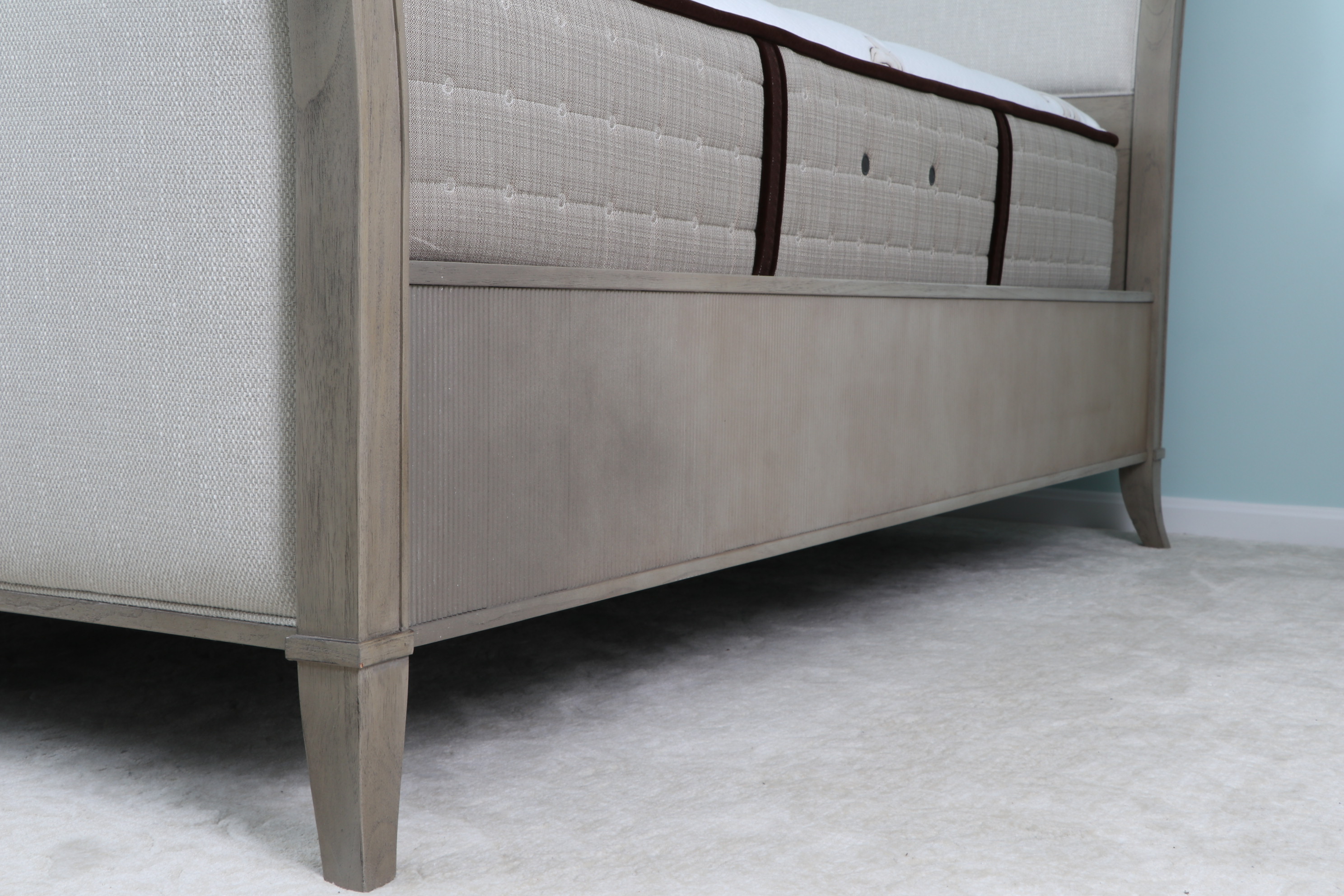 Arhaus Pearson Queen Size Sleigh Bed, Contemporary