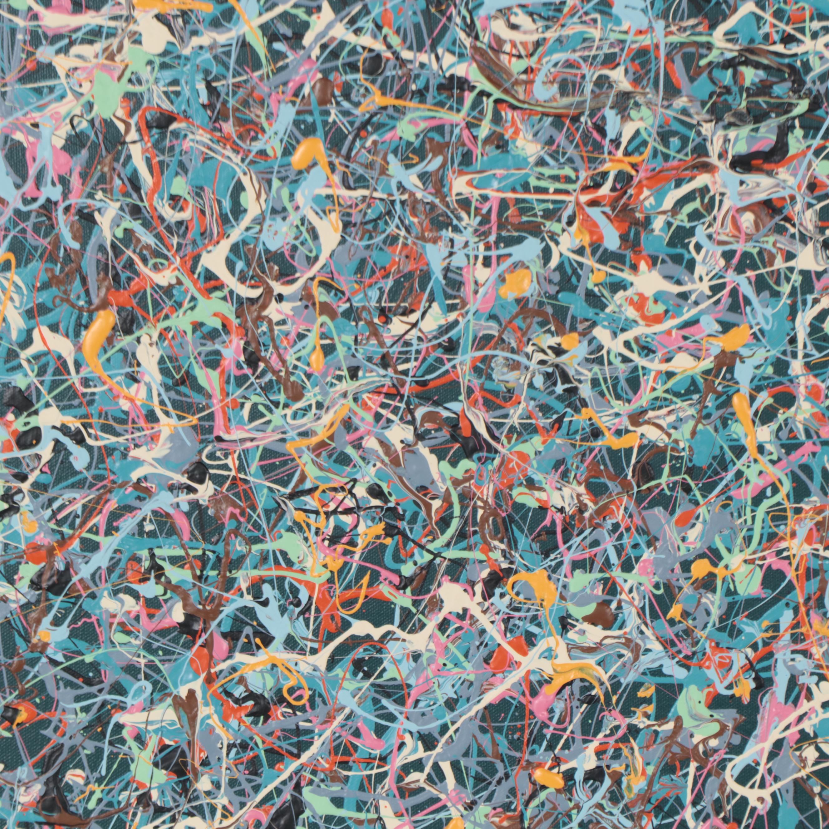 Michael Karr Abstract Action Acrylic Painting