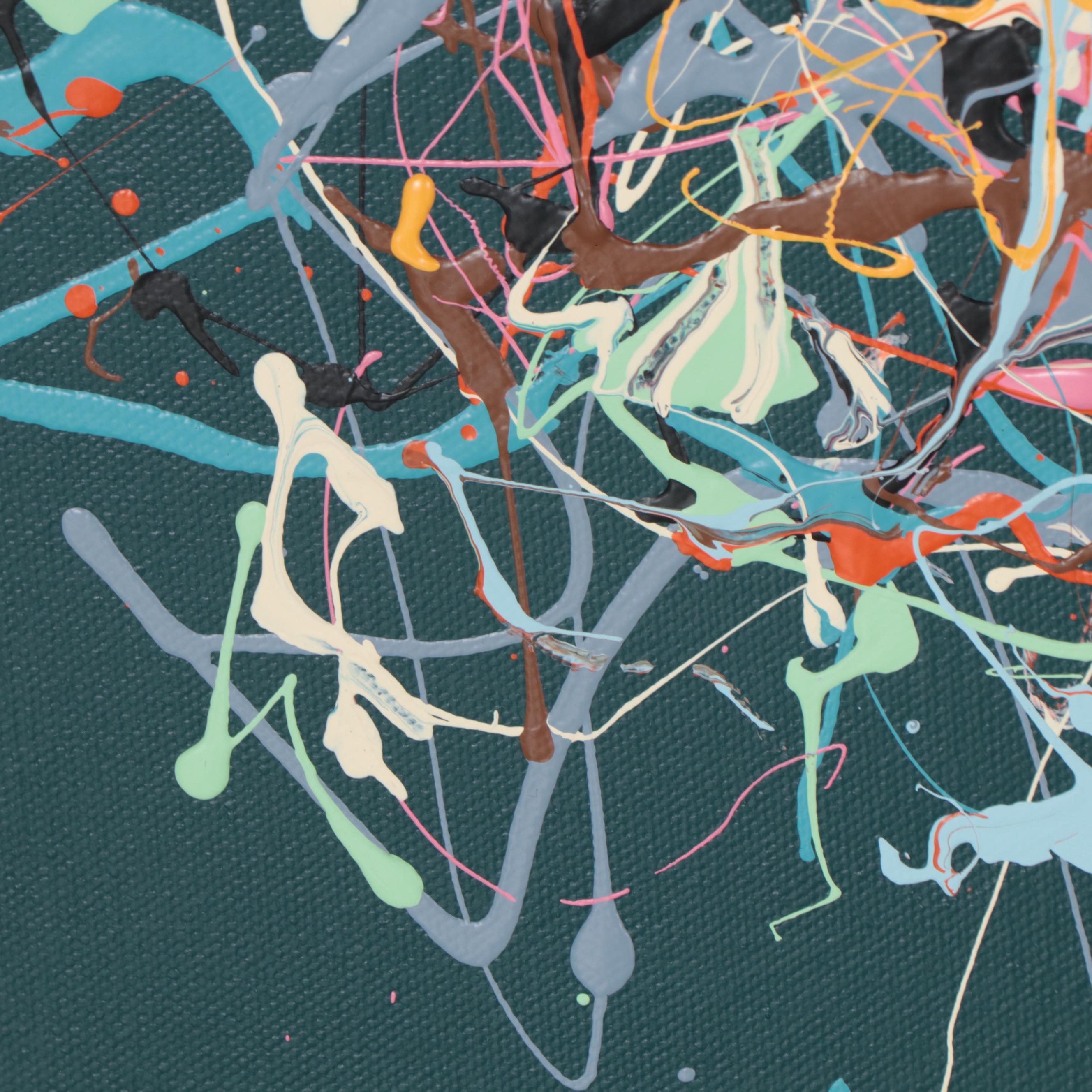 Michael Karr Abstract Action Acrylic Painting