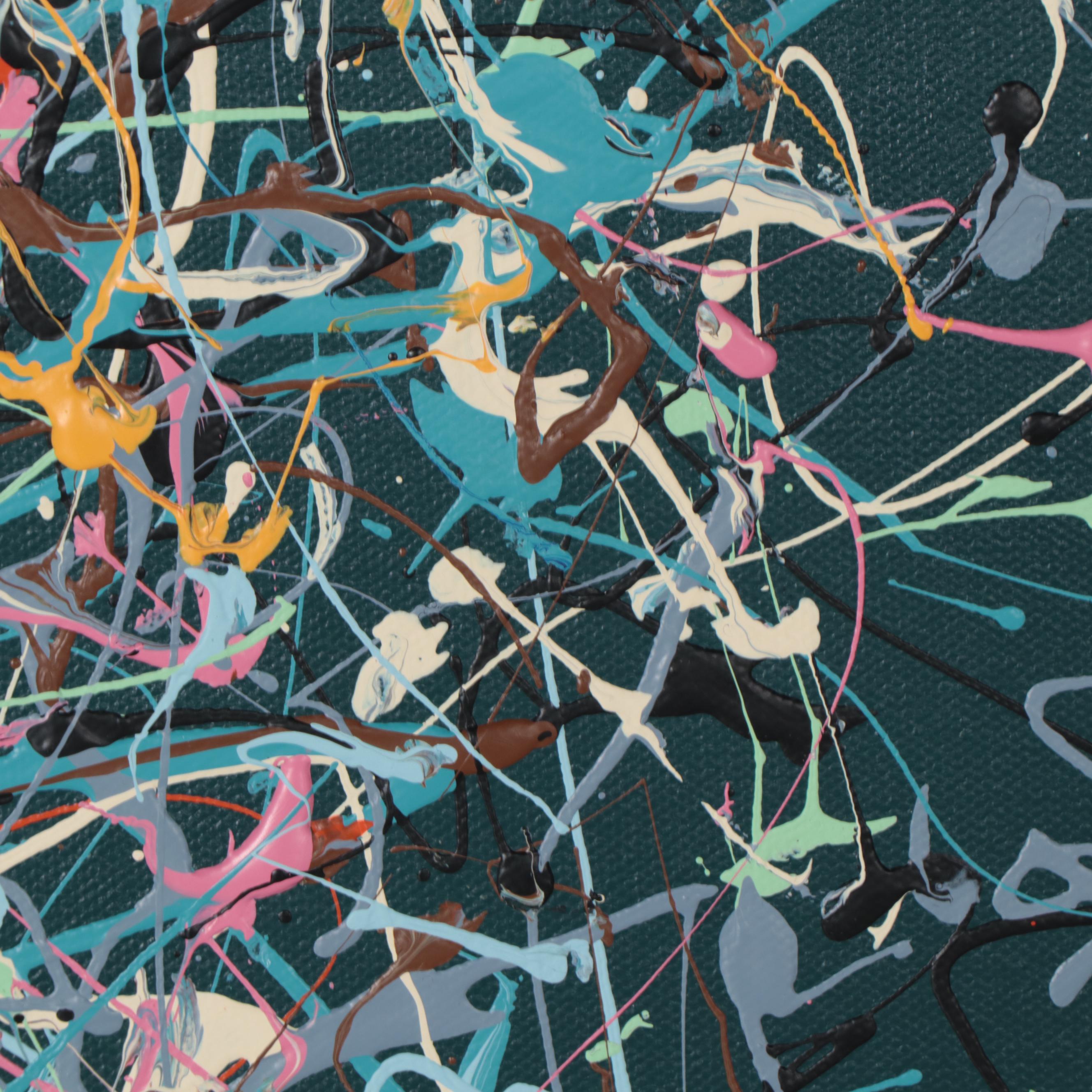 Michael Karr Abstract Action Acrylic Painting