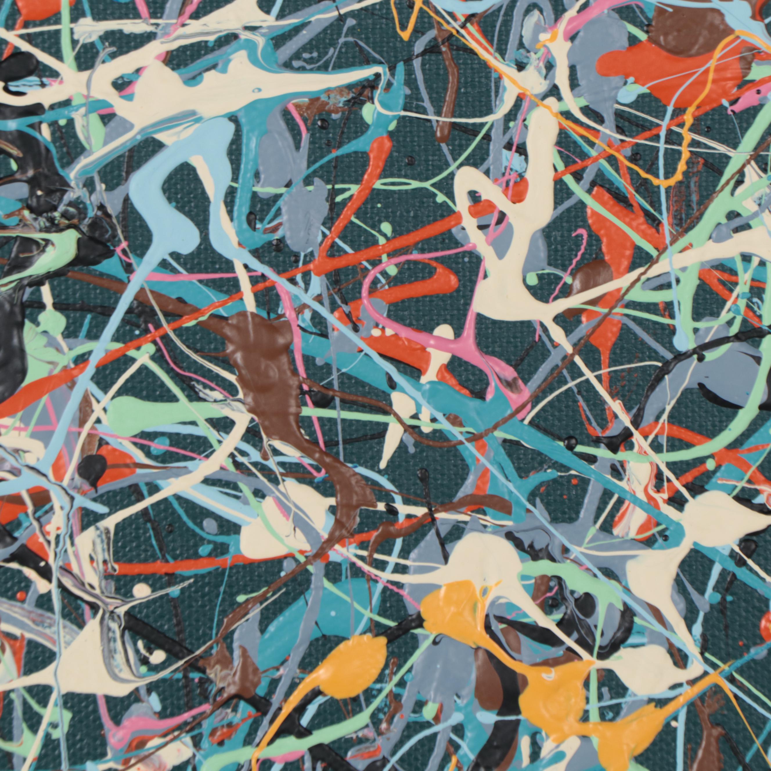 Michael Karr Abstract Action Acrylic Painting