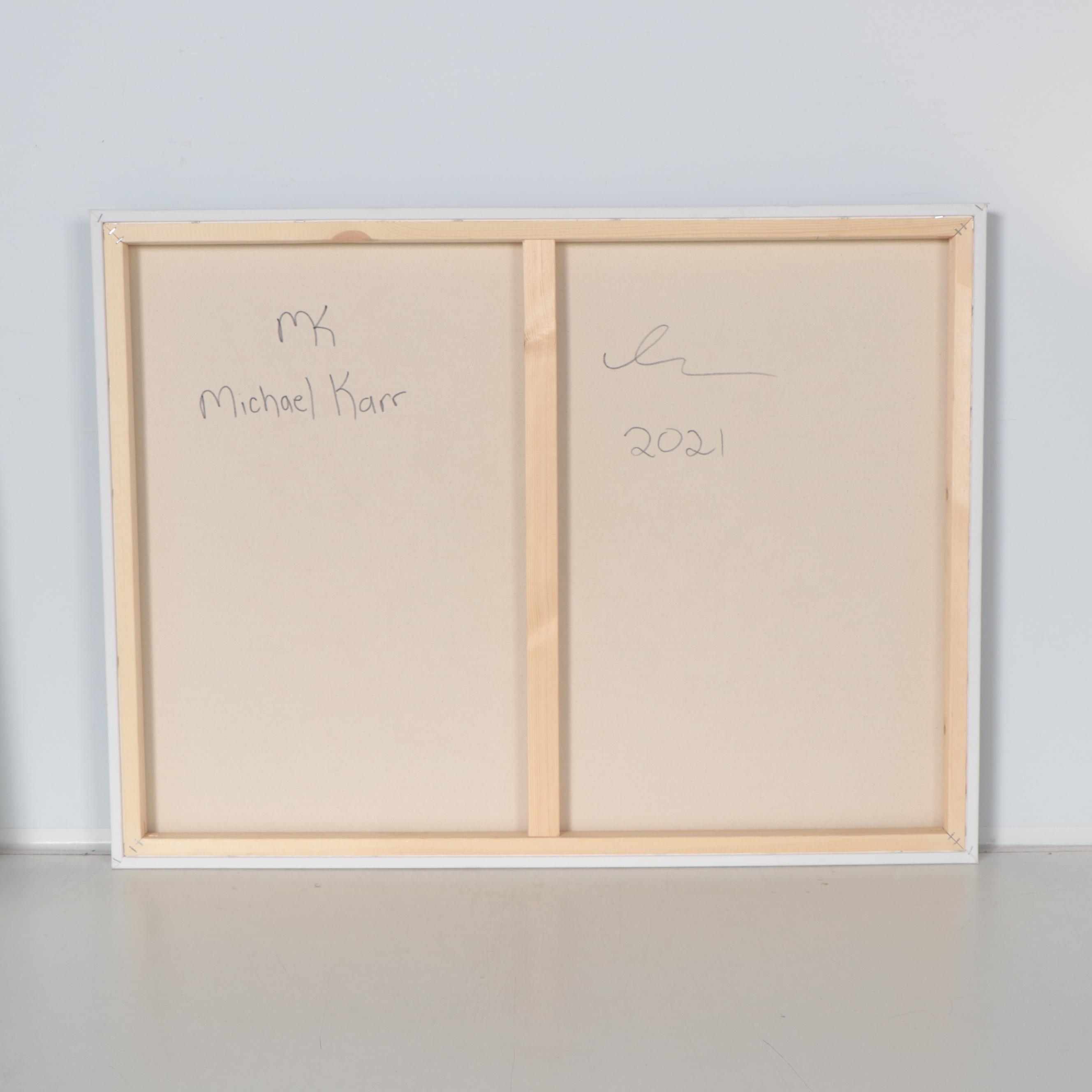 Michael Karr Abstract Action Acrylic Painting