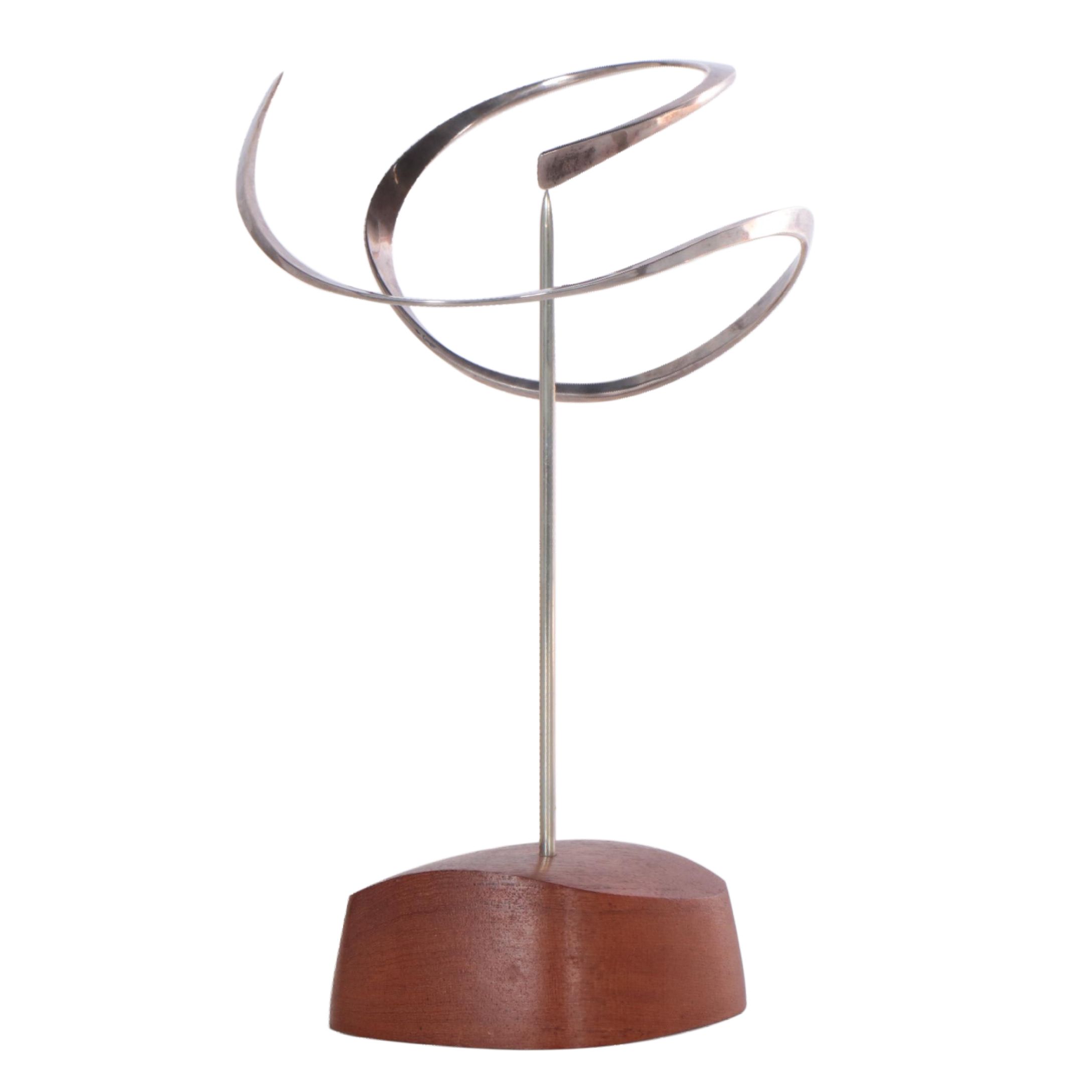 Russell Secrest Kinetic Sterling Sculpture