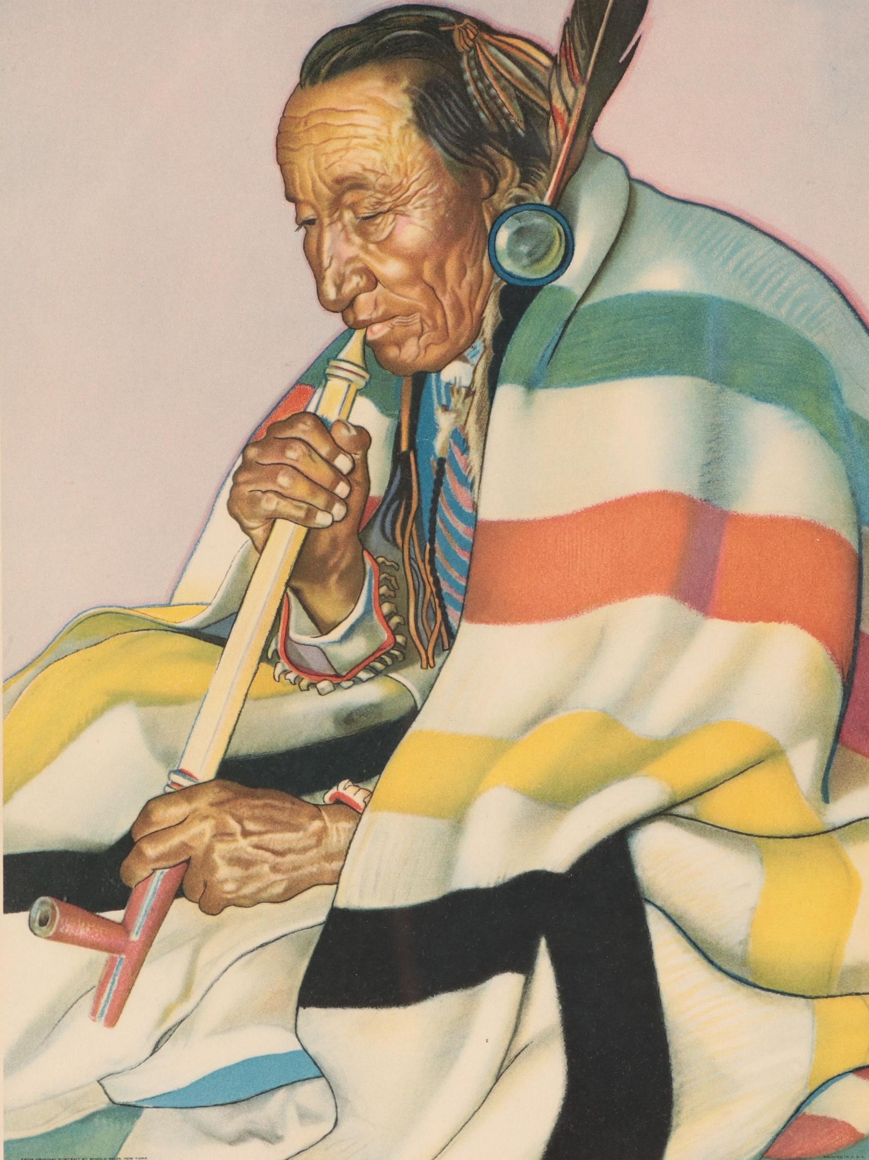 Offset Lithographs After Winold Reiss "Arrow Top" and "Scalping Woman"