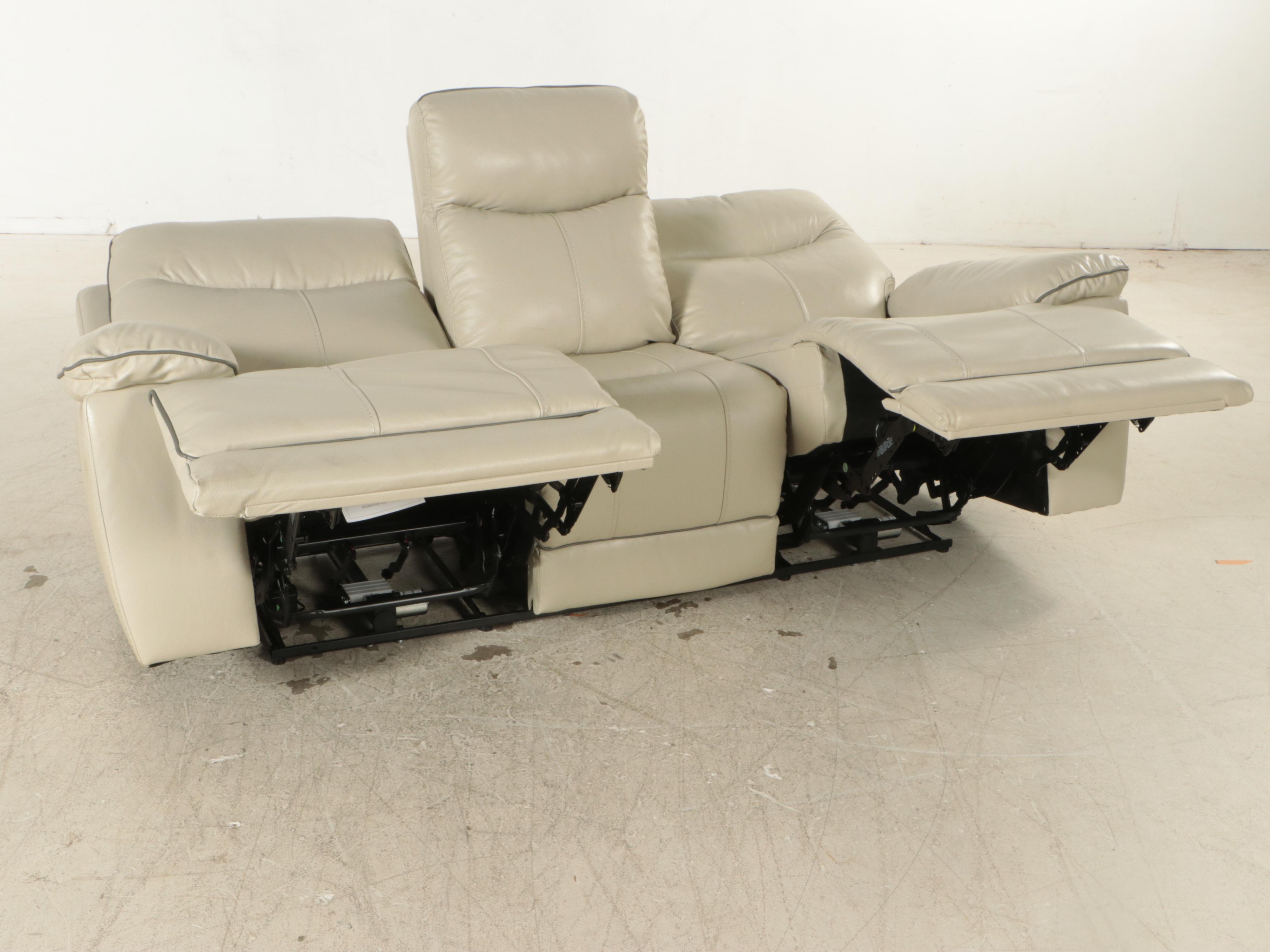 Gilman Creek Messina Leather Power Reclining Sofa with Power Headrests